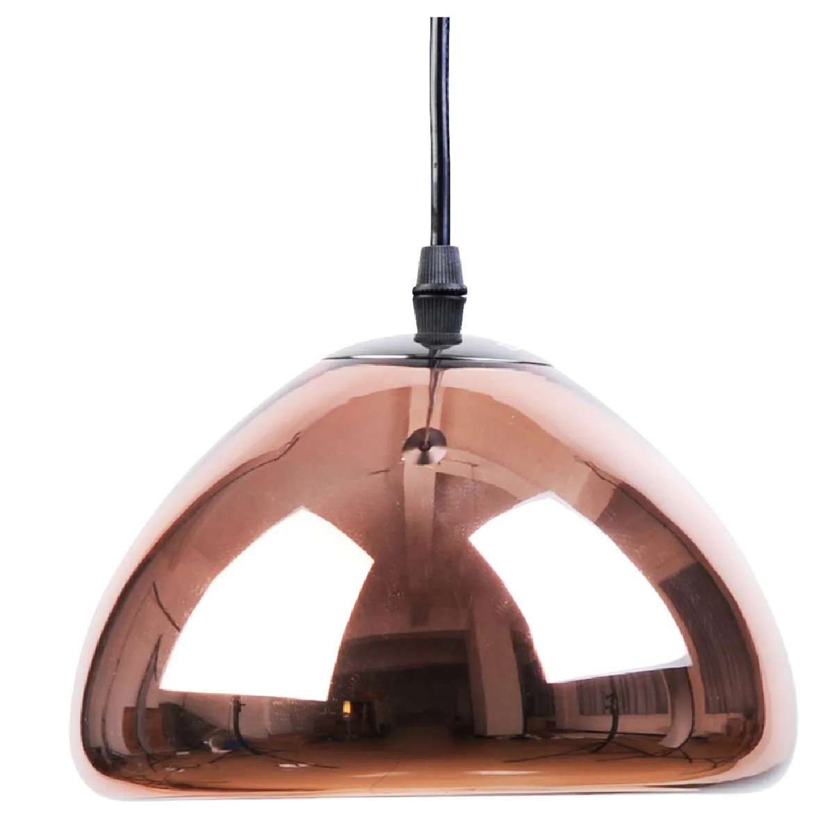 Lampe de plafond design - Lampe suspendue en métal chromé - 18 cm - Nullify Bronze Lampe de plafond design - Lampe suspendue en métal chromé - 18 cm - Nullify Bronze