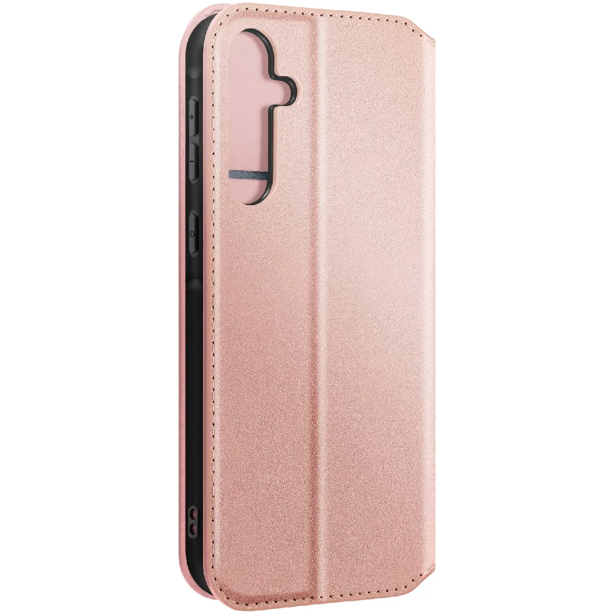 Avizar Rose Étui Pour Samsung Galaxy A55 5G Clapet Porte-Cartes Et Support Vidéo Champagne