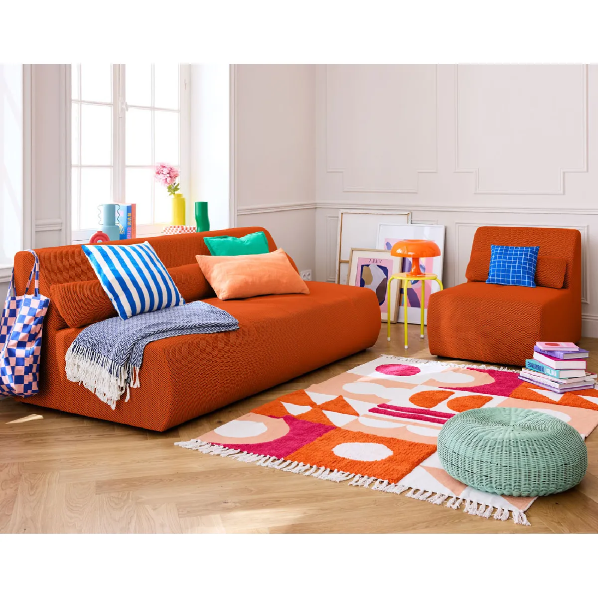Lisa design Fauteuil Onyx - Orange Lisa design Fauteuil Onyx - Orange