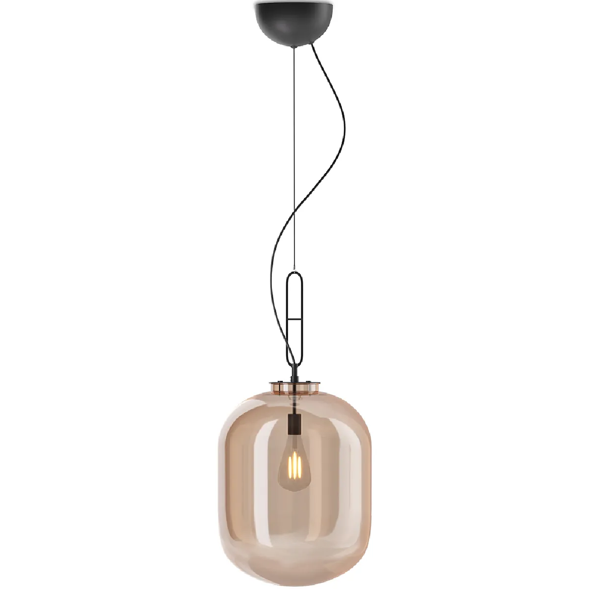 Lampe de plafond en cristal - Lampe suspendue design - Grau Ambre Lampe de plafond en cristal - Lampe suspendue design - Grau Ambre
