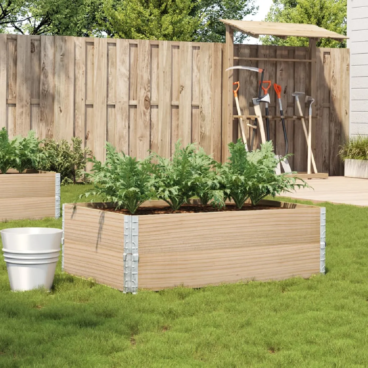 Vidaxl Jardinière 120X80 Cm - Bois De Pin