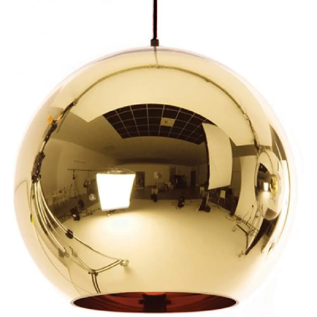 Lampe de Plafond - Suspension Globe en Métal - 25 cm - Range Doré Lampe de Plafond - Suspension Globe en Métal - 25 cm - Range Doré