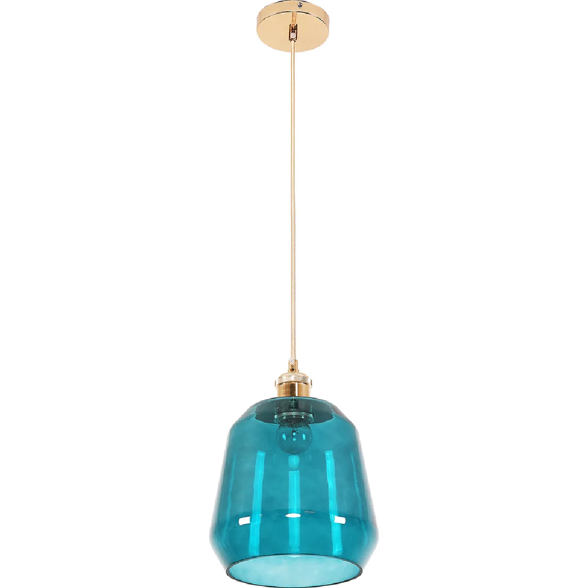Lampe de plafond en cristal - Lampe suspendue - Alessia Bleu Lampe de plafond en cristal - Lampe suspendue - Alessia Bleu