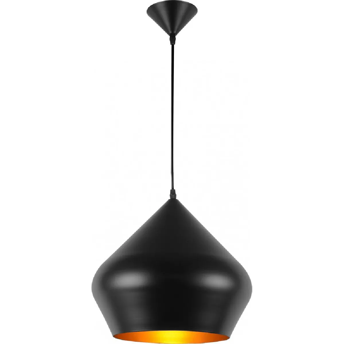 Lampe de plafond en aluminium - Suspension de style industriel - Strong Noir Lampe de plafond en aluminium - Suspension de style industriel - Strong Noir