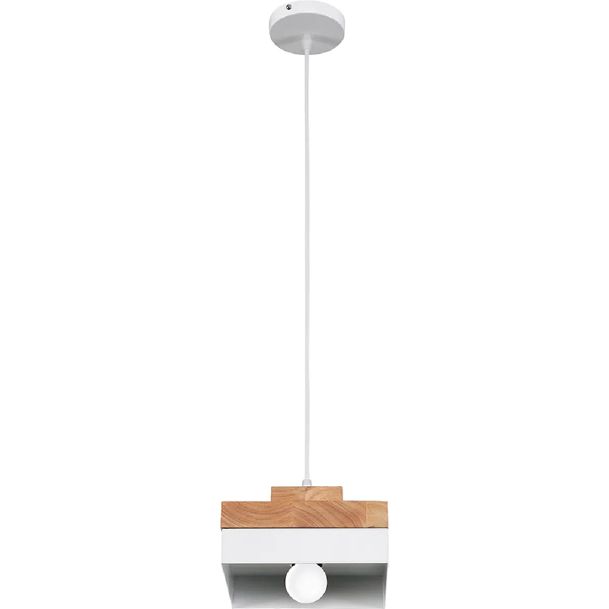 Lampe de plafond - Lampe suspendue de style scandinave - Edda Blanc