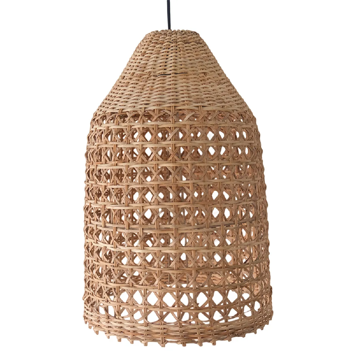 Lampe de plafond en rotin - Lampe suspendue de stile Boho Bali - Fai Naturel
