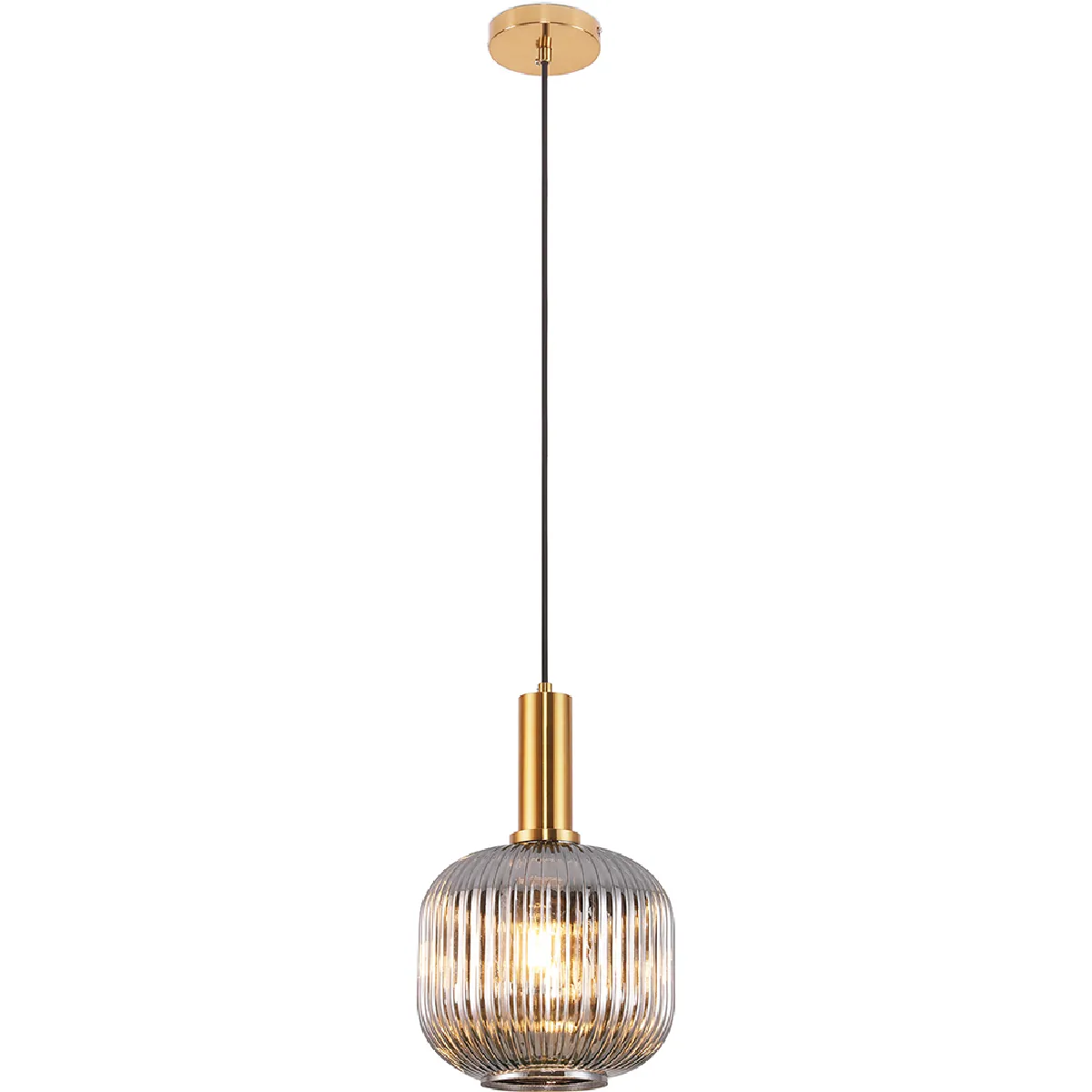 Lampe de plafond vintage - Suspension en cristal - Amelia Gris transparent Lampe de plafond vintage - Suspension en cristal - Amelia Gris transparent