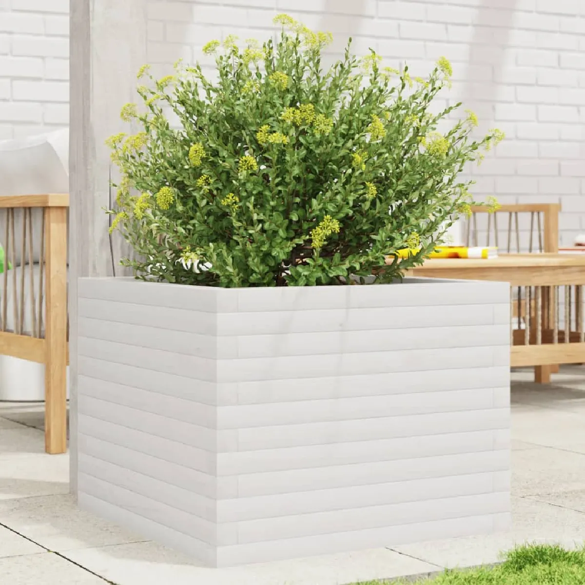 vidaXL Jardinière bois de pin 60x60