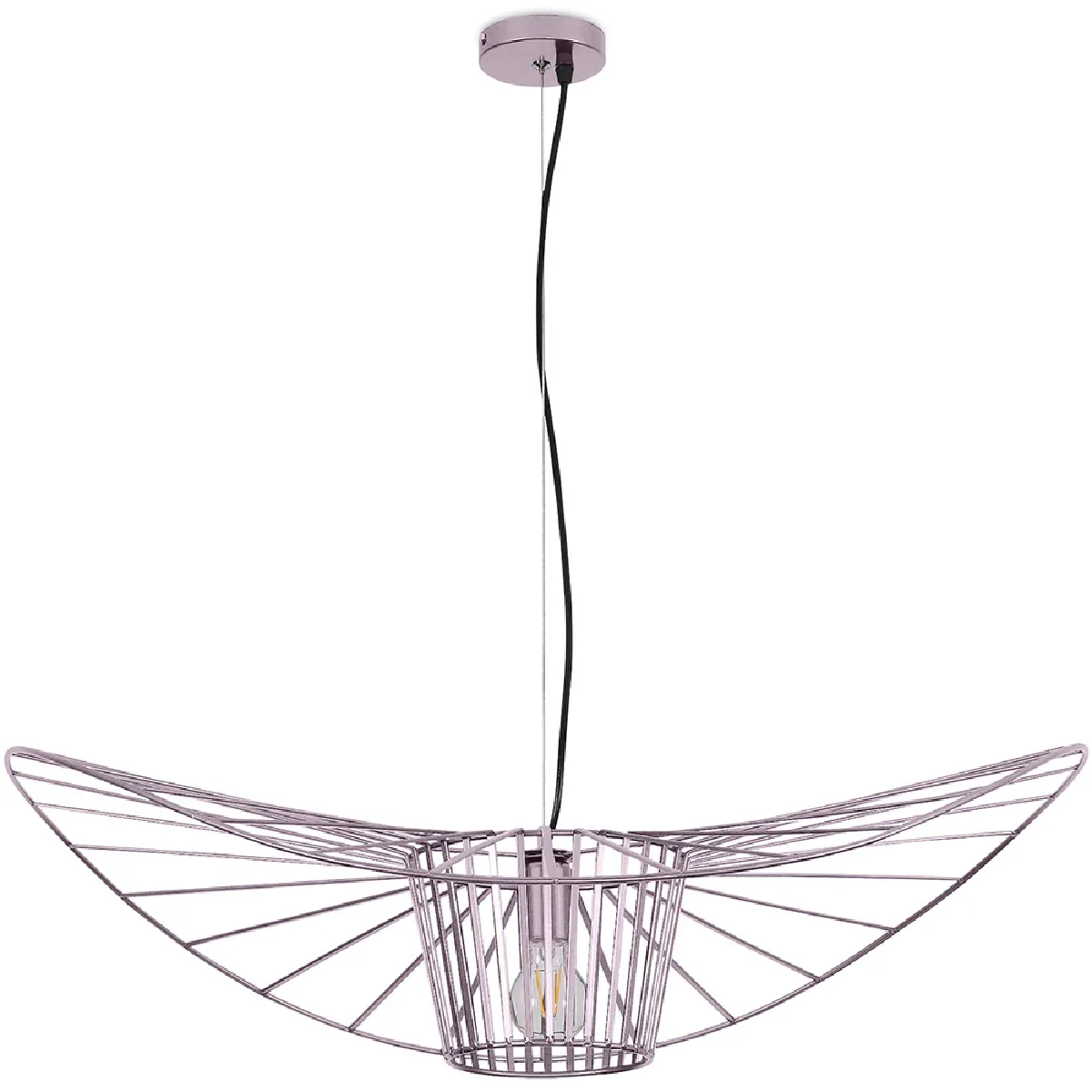 Lampe de Plafond - Lampe Suspendue Design Pamela - 100cm - Vertical Rose Or