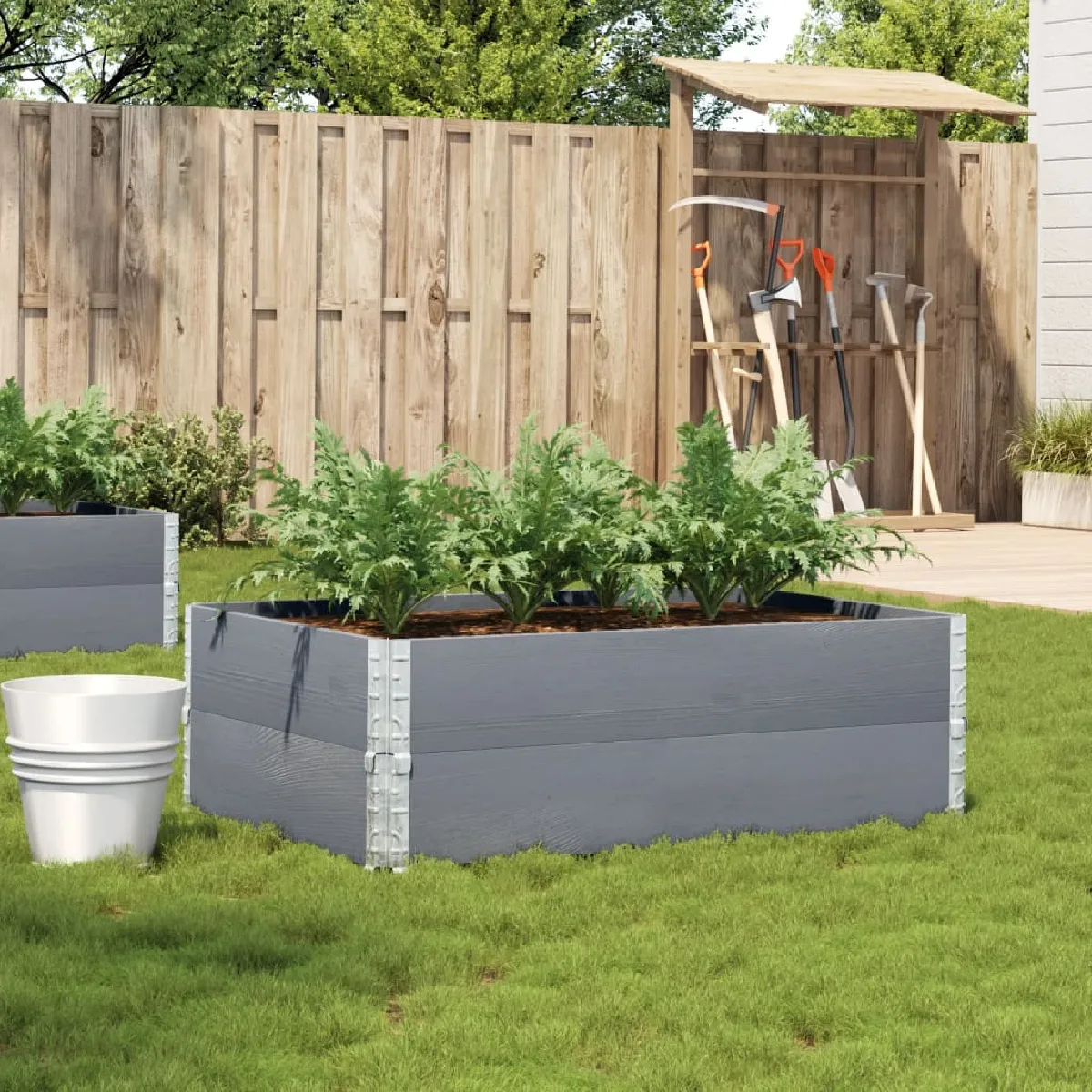 vidaXL Jardinière Empilable Bois de Pin