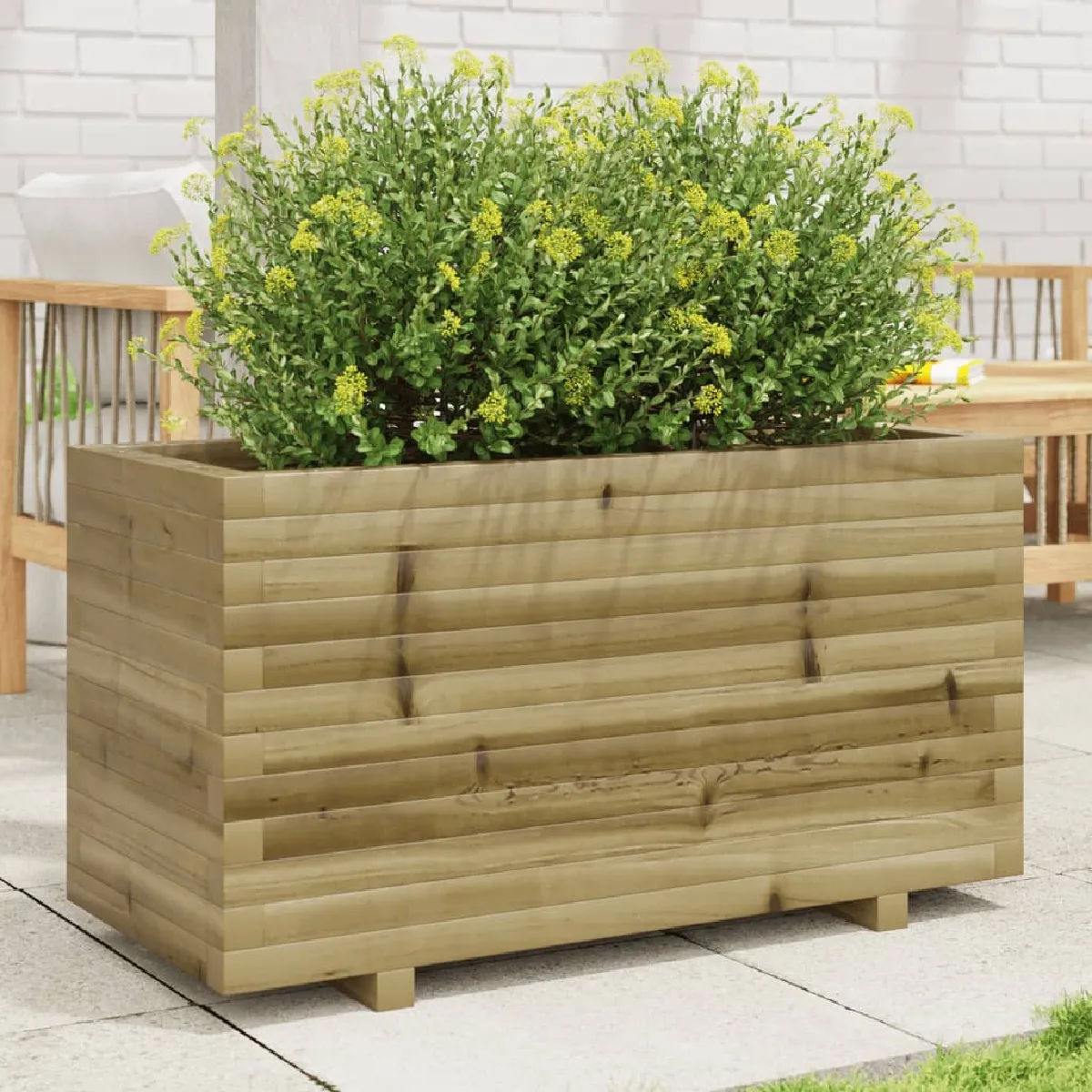 Vidaxl Jardinière 90X40x49.5 Cm - Pin Imprégné