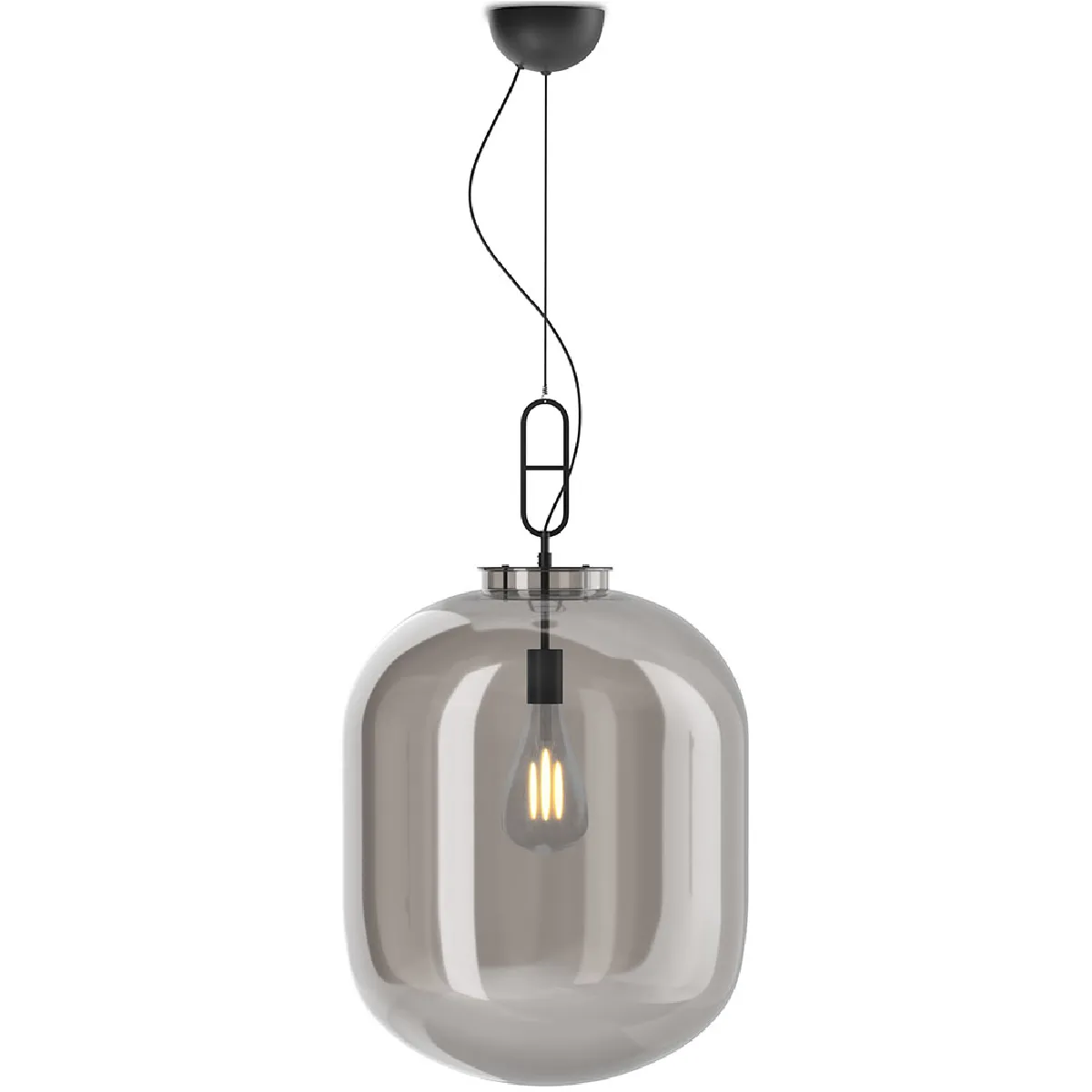 Lampe de plafond en cristal - Lampe suspendue design moyenne - Grau Fumée Lampe de plafond en cristal - Lampe suspendue design moyenne - Grau Fumée