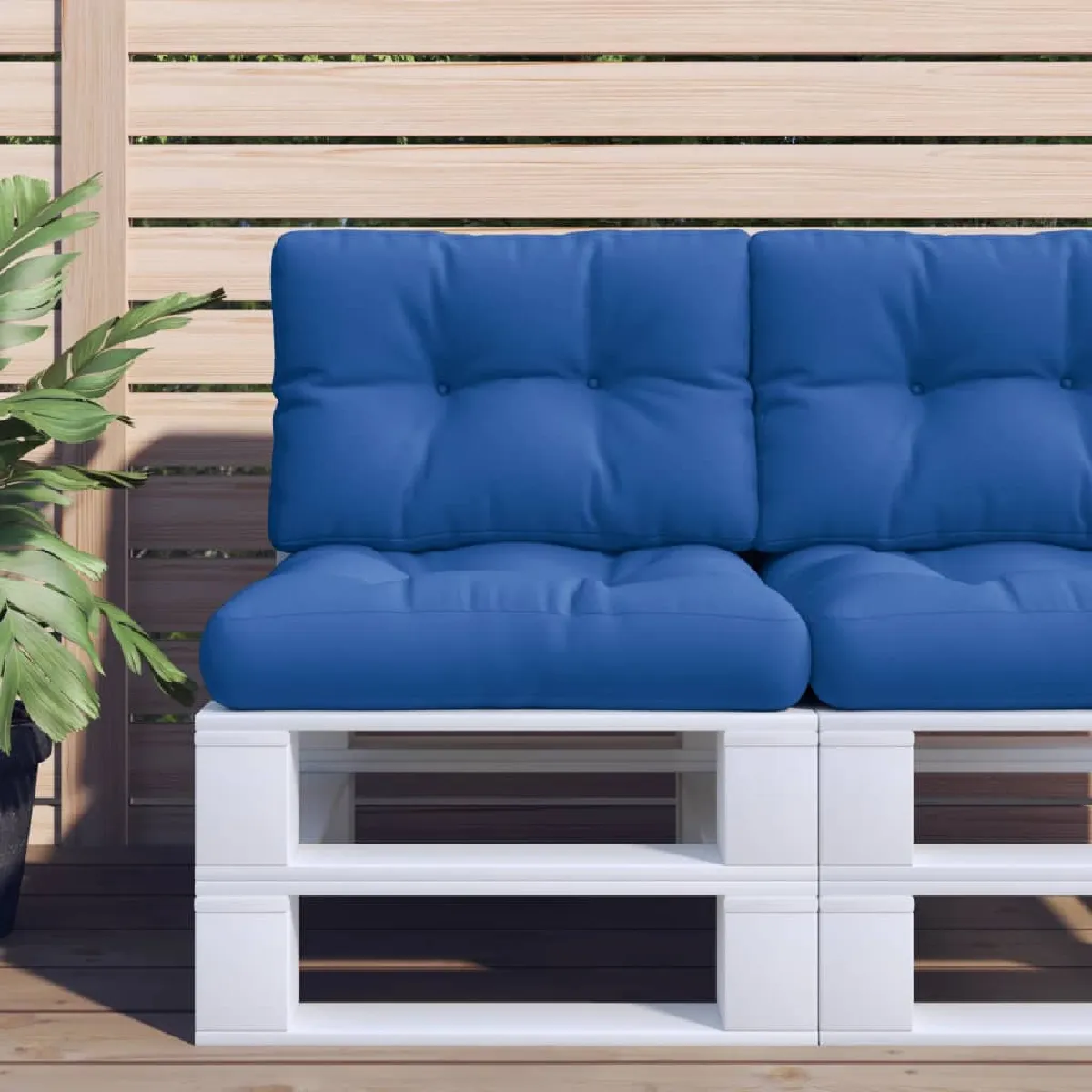 Non Communiqué Bleu Vidaxl Palletkussens 2 St Stof Koningsblauw360677 - Image 3