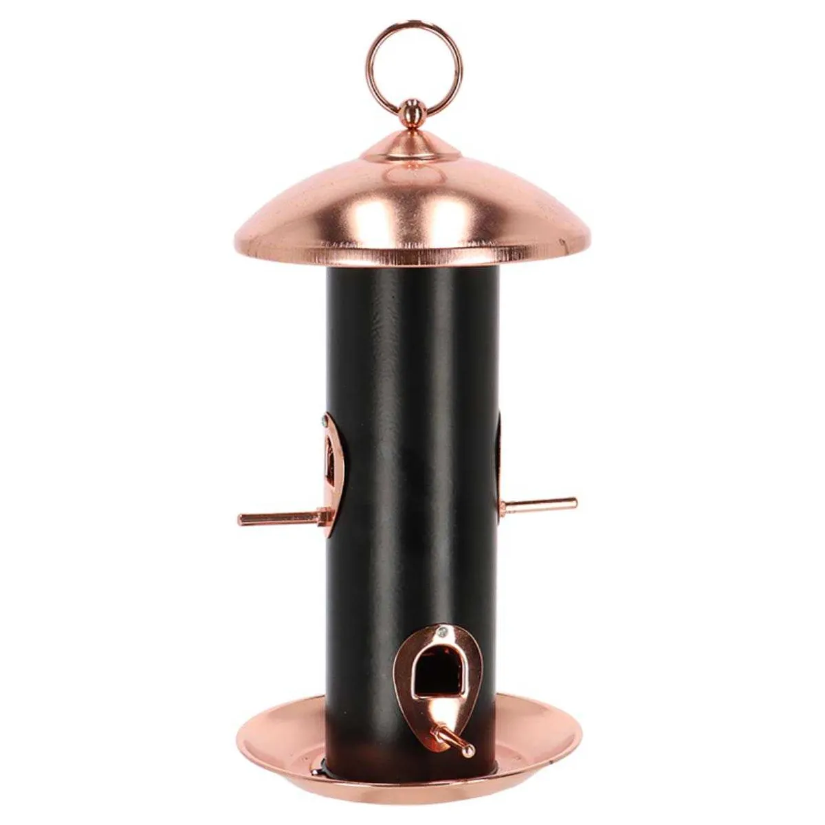 Meilleurs prix pour Mangeoire à oiseaux Plaqué cuivre et noir - graines.