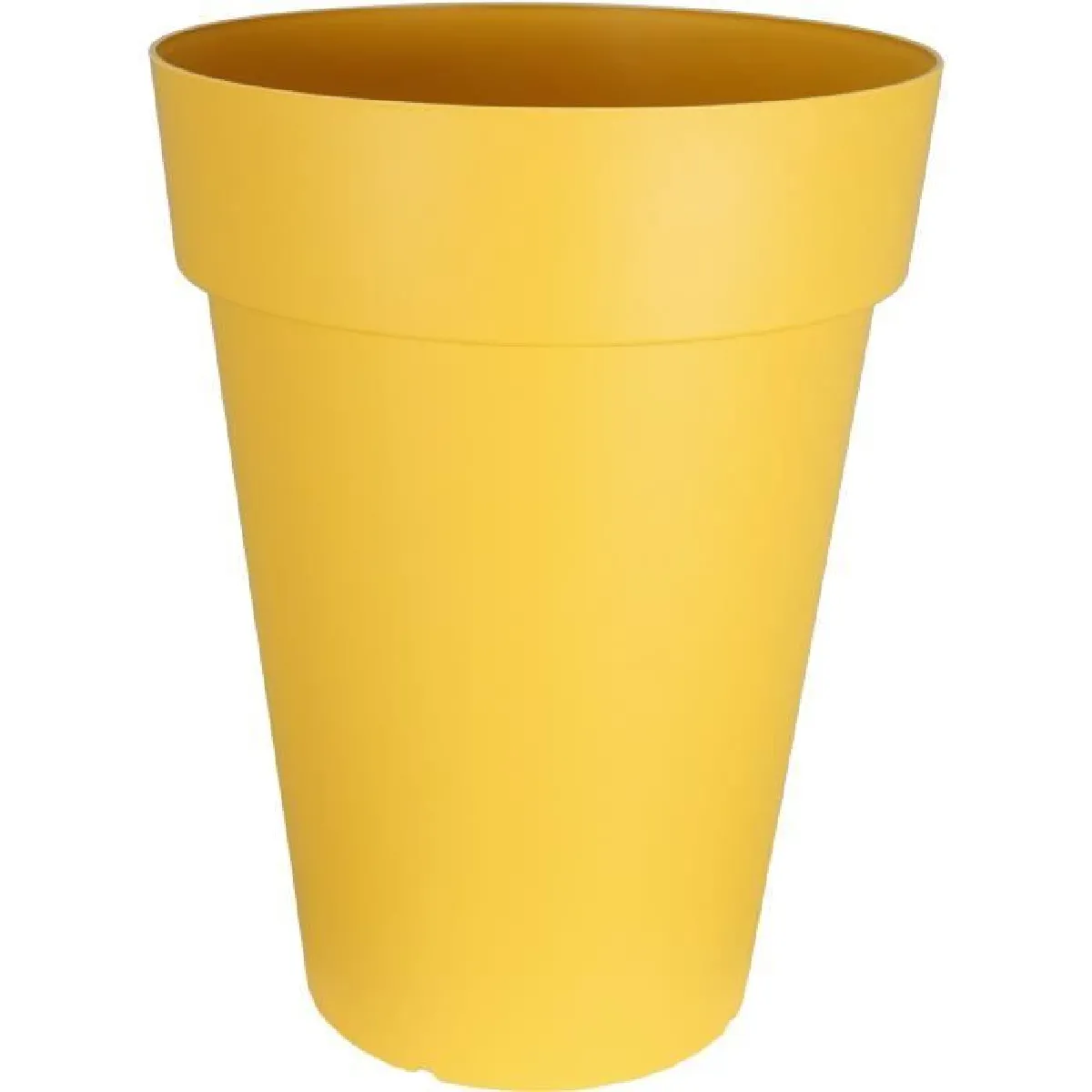 Riviera Jaune Bac A Fleurs Soleilla Haut - Plastique - Hauteur 66 Cm
