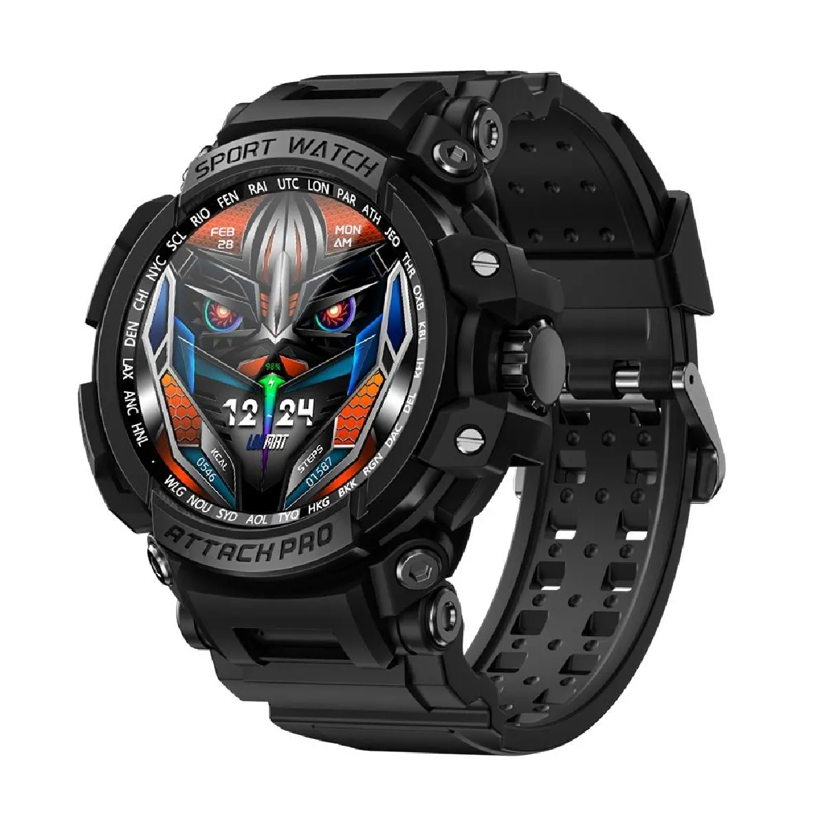 Yonis Noir Montre Connectée Cardio