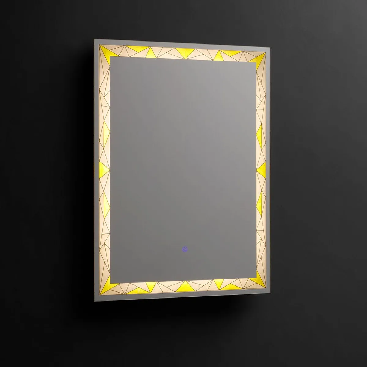 Kiamami valentina Miroir salle de bain LED - Gris