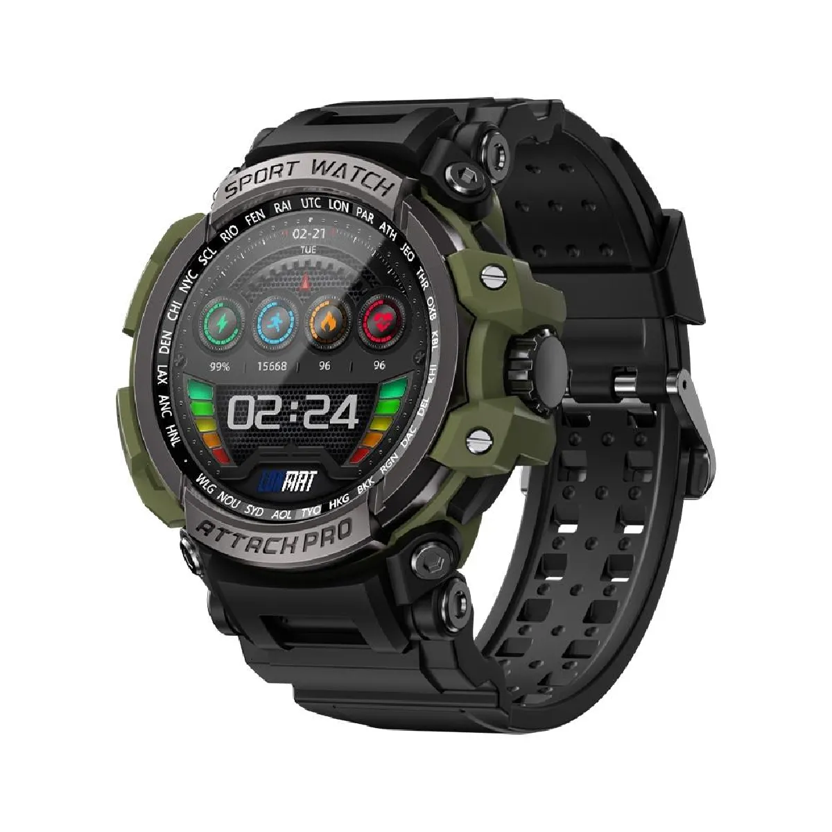 Yonis Noir Montre Connectée Avec Appels Bluetooth - 1,39 Pouces