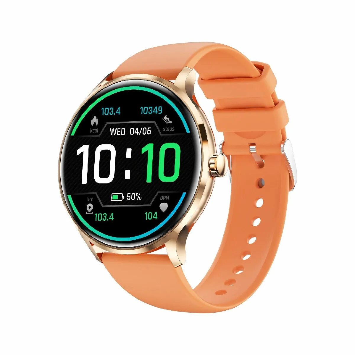 Yonis Orange Montre Connectée Bluetooth
