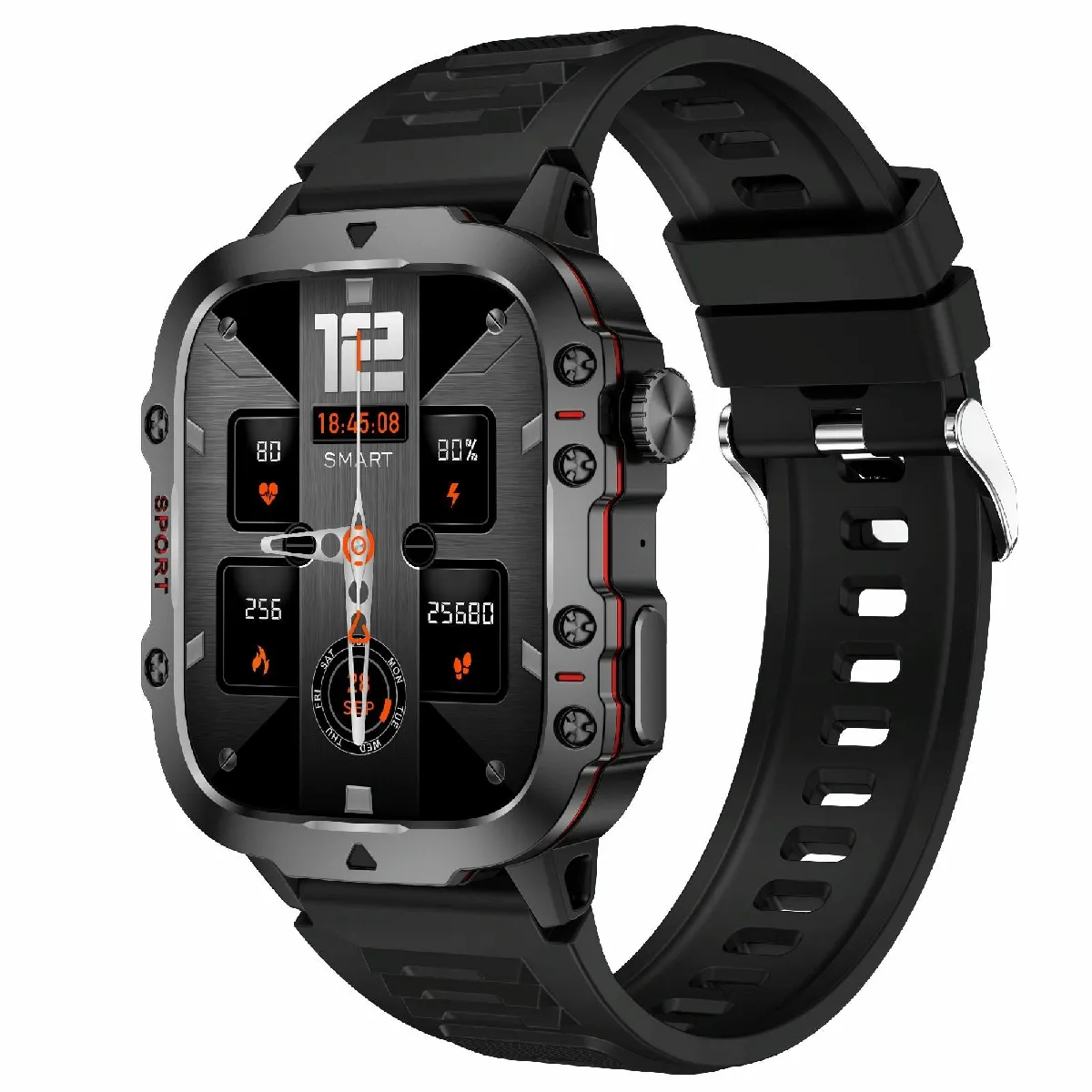Montre Connectée Sportive 1.96 Pouces Beige