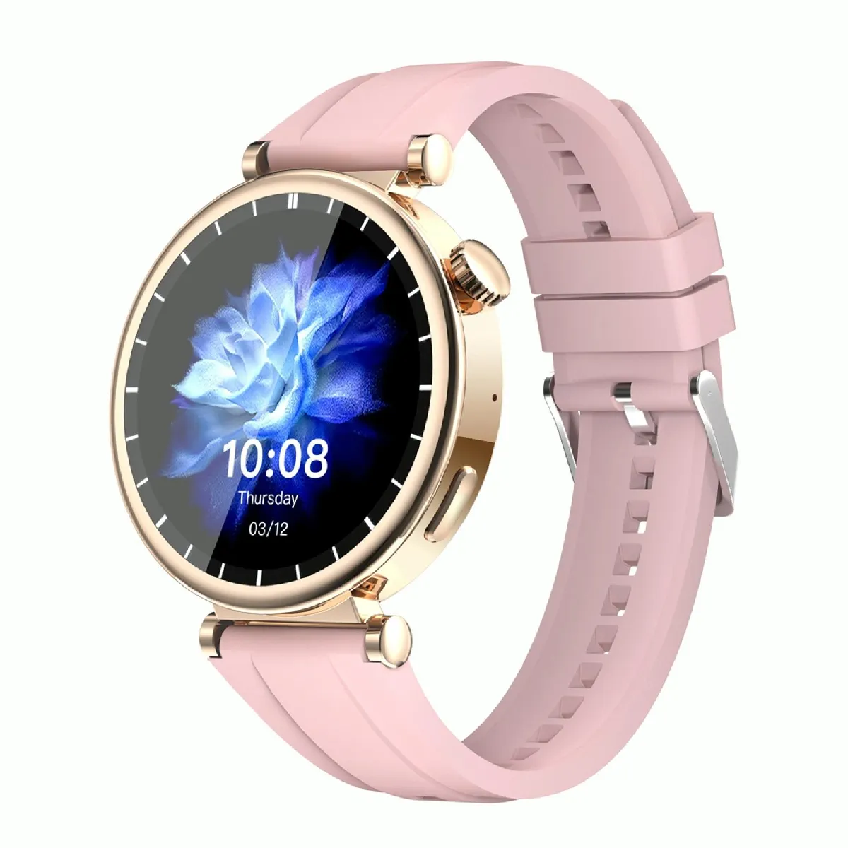 YONIS - Montre Connectée - Bluetooth - Appel - Suivi Santé - Rose - Image 2