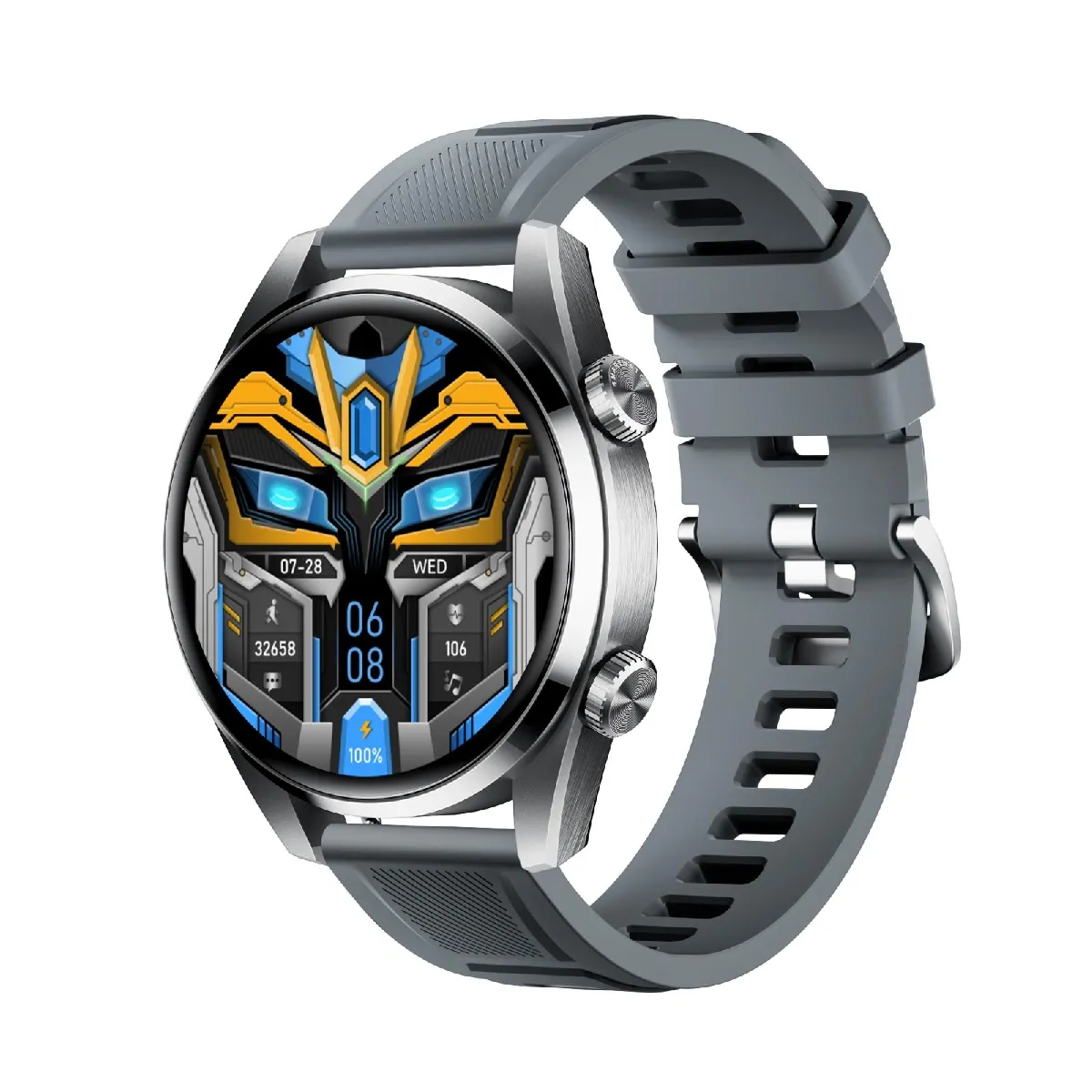 Yonis Argent Montre Connectée Sport Ip67 Bluetooth Santé
