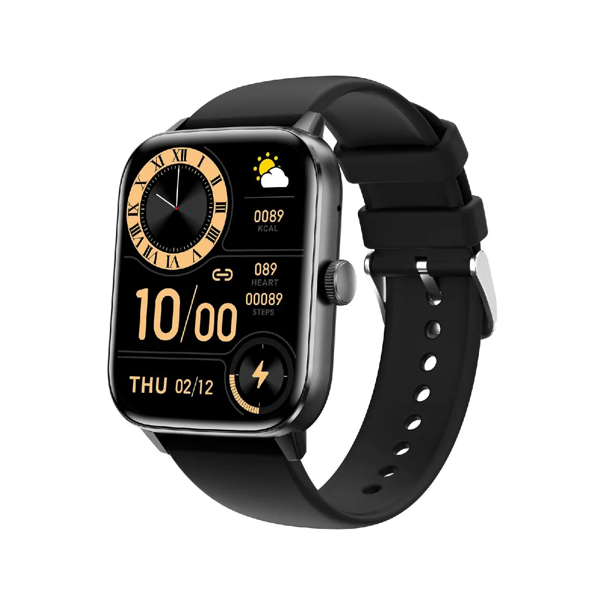 Yonis Noir Montre Connectée Avec Suivi Cardiaque
