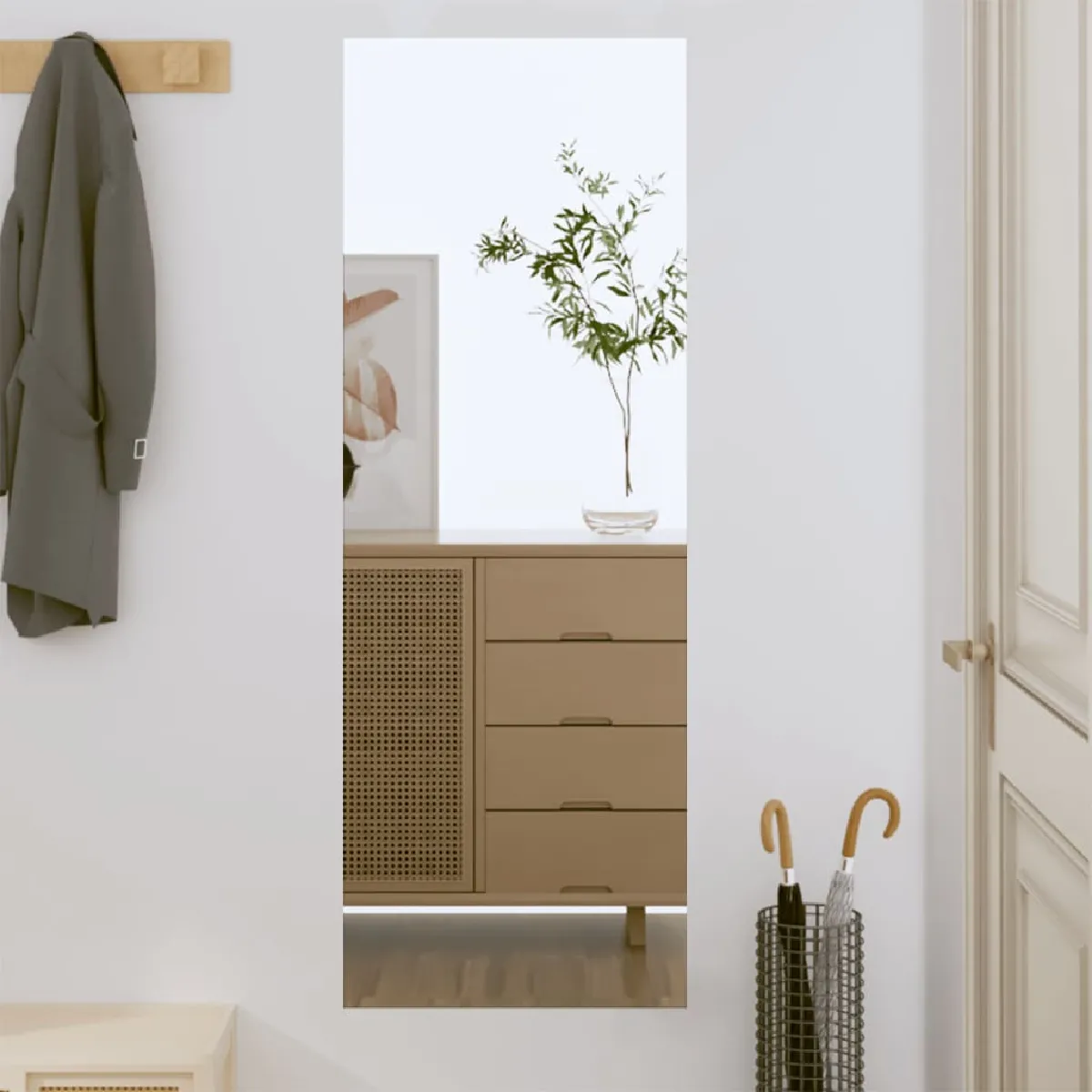 Non Communiqué Miroir Vidaxl Wandspiegel 40X100 Cm Rechthoekig Glas350448 - Image 3