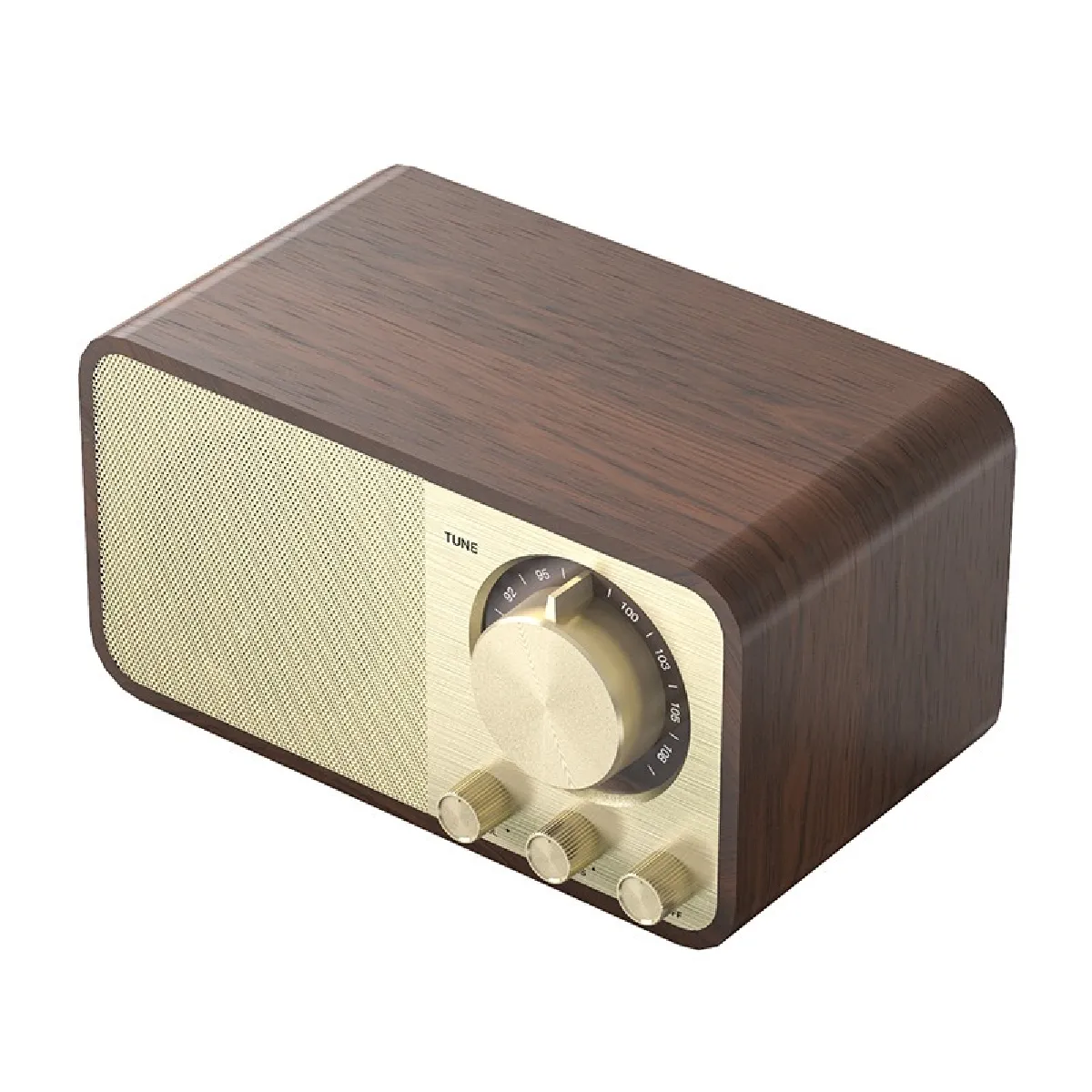 YONIS - Enceinte Bluetooth Rétro - Stéréo - Autonomie 10h - Image 3