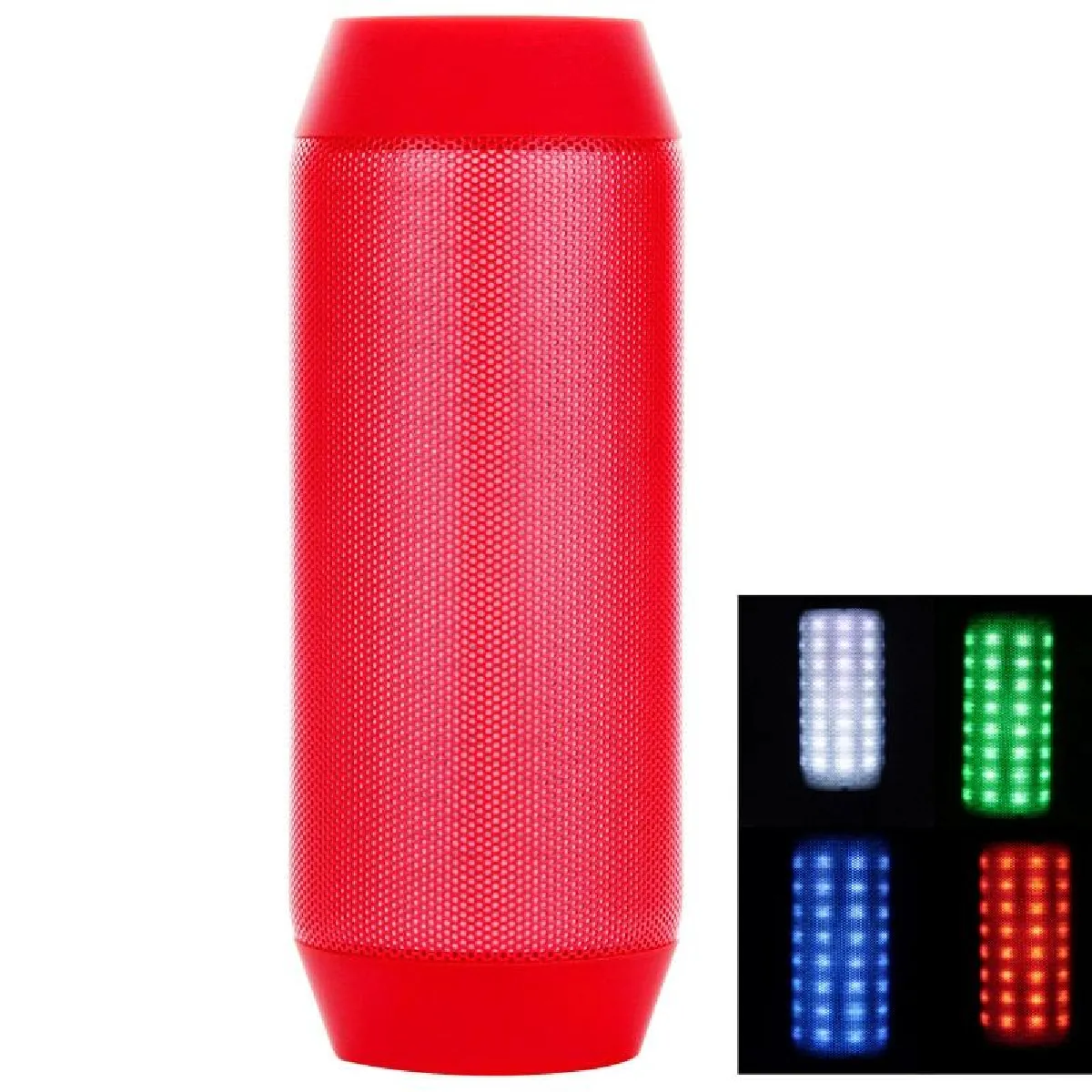 Yonis Rouge Enceinte Bluetooth Portable Avec Show Lumineux Led Et Micro Intégré - Image 3