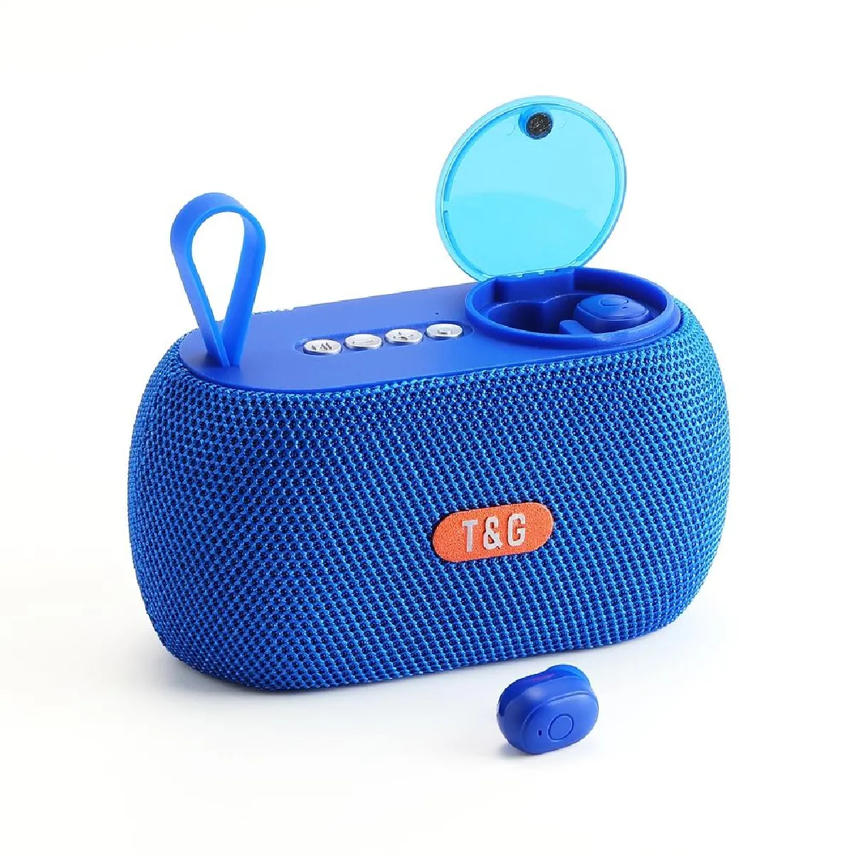 UOHHBOE Enceinte Bluetooth Ultra Portable Bluetooth 6.0 20W Enceintes Puissante 24H Autonomie IPX5 Etanche Haut Parleur TWS Stéréo sans Fil 4 Lumières LED RGB pour Fête Plage Camping