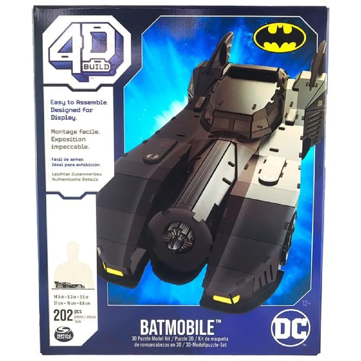 4D BUILD Puzzle 3D DC Comics – Mini Batwing Batman 71 Pièces – Maquette 24 Cm – Sans Colle Ni Outils – Dès 12 Ans