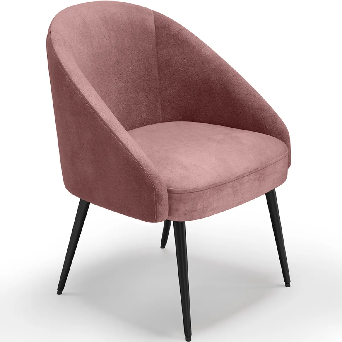 Fauteuil design - Revêtu de velours - Wasda Rose Fauteuil design - Revêtu de velours - Wasda Rose