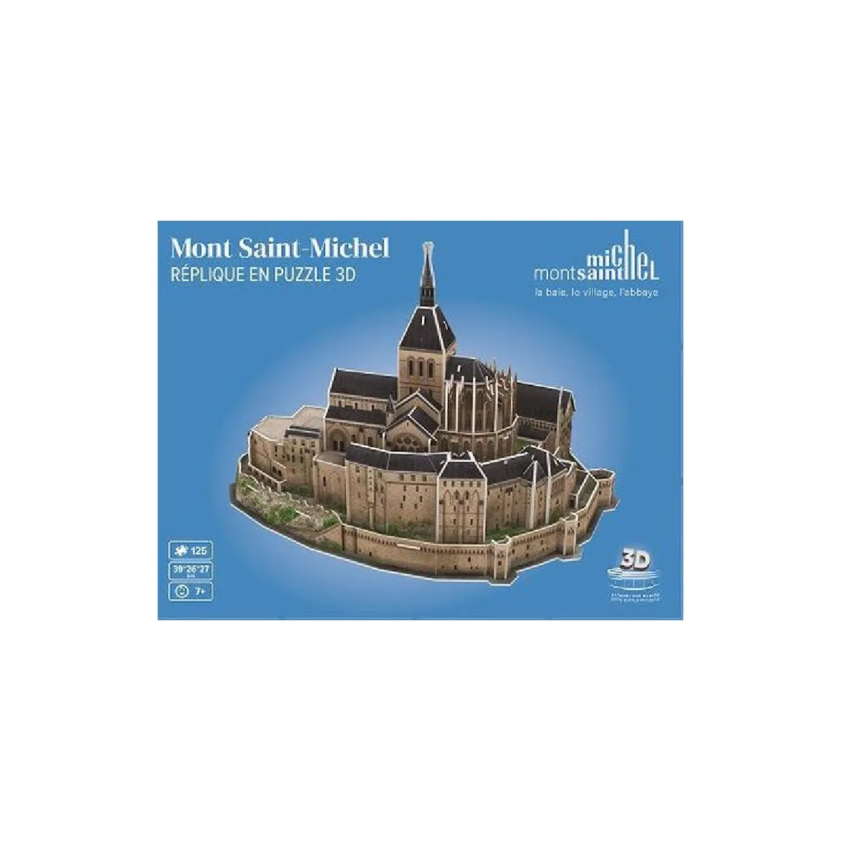 Megableu Puzzle 3D 125 Pièces Mont Saint-Michel - Image 3