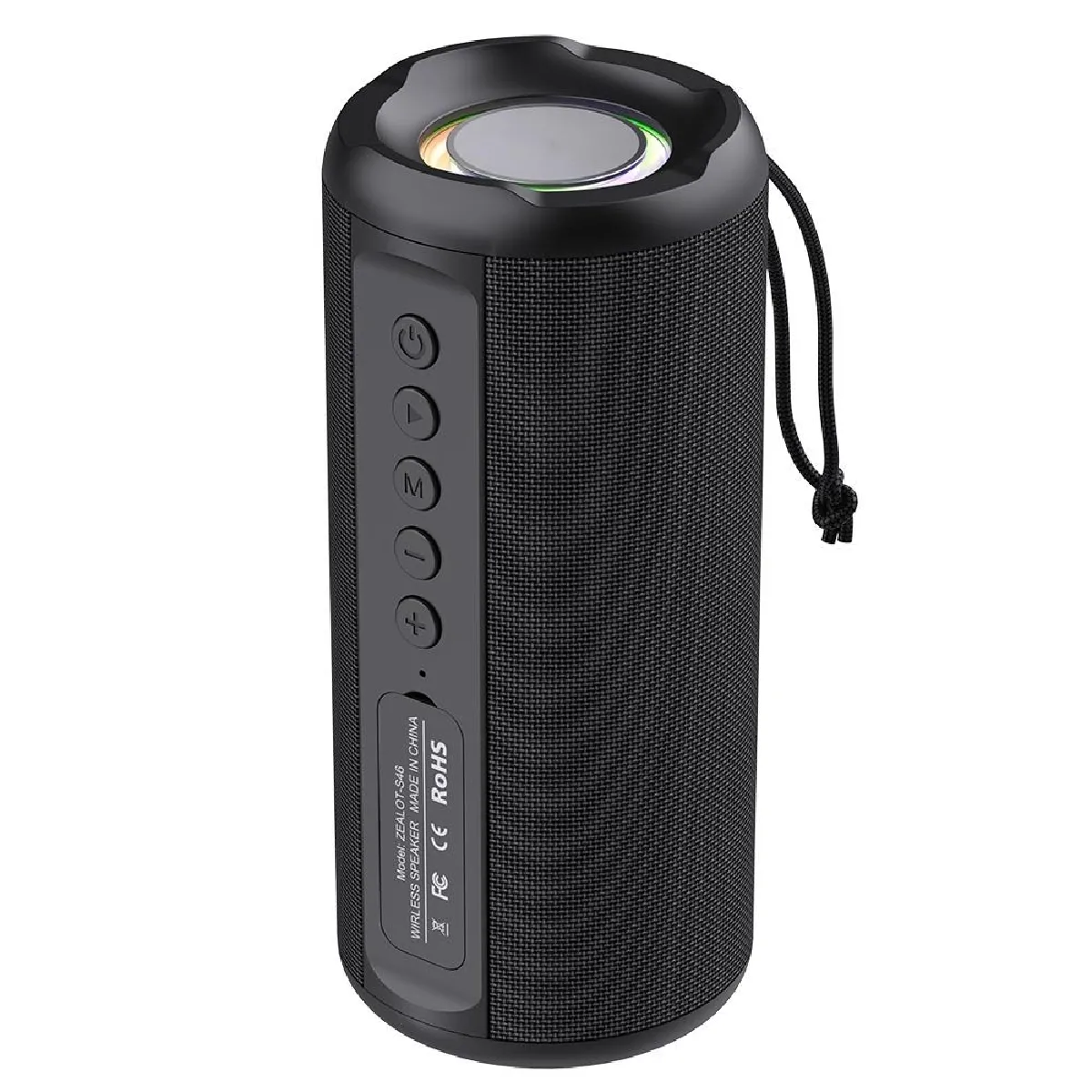 Yonis Noir Enceinte Lumineuse 8H - Image 3