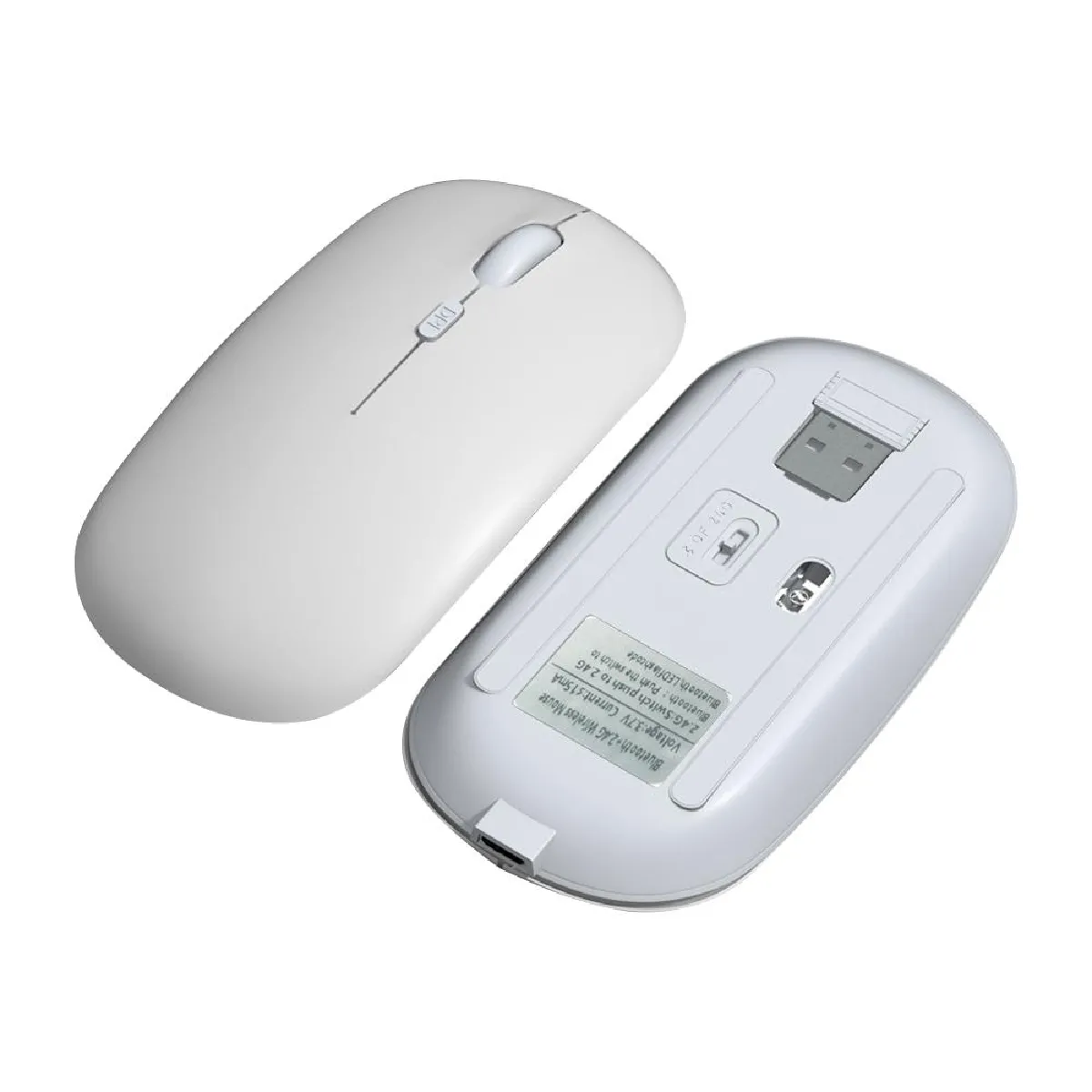 YONIS - Souris Bluetooth Ergonomique - Sans Fil - Rechargeable - 1600 DPI - Vert - Image 2