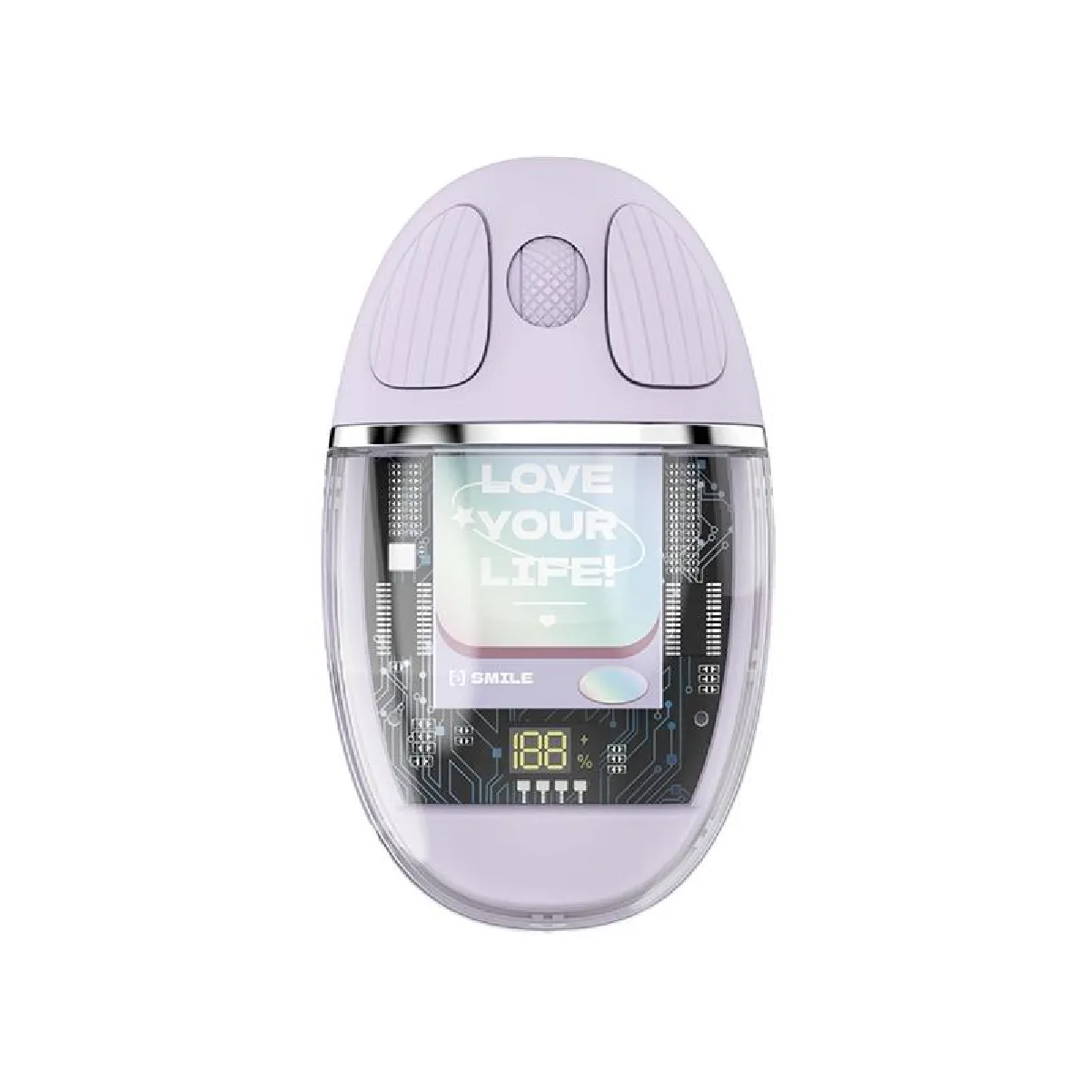 YONIS - Souris Sans Fil - Bluetooth 5.0 - Ergonomique - Rechargeable - Violet - Image 2