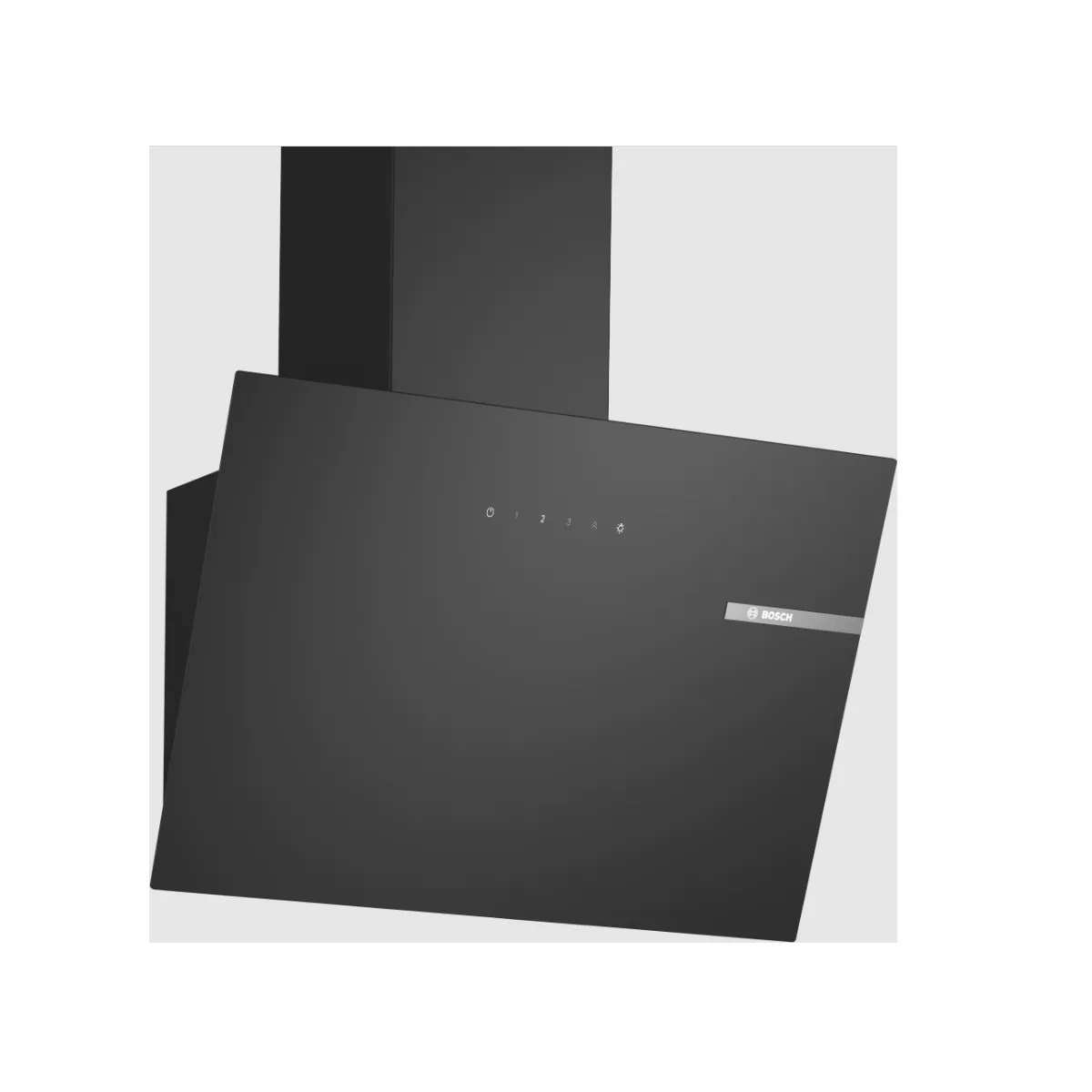Bosch Hotte inclinée en verre noir DWK65DK60, 60 cm