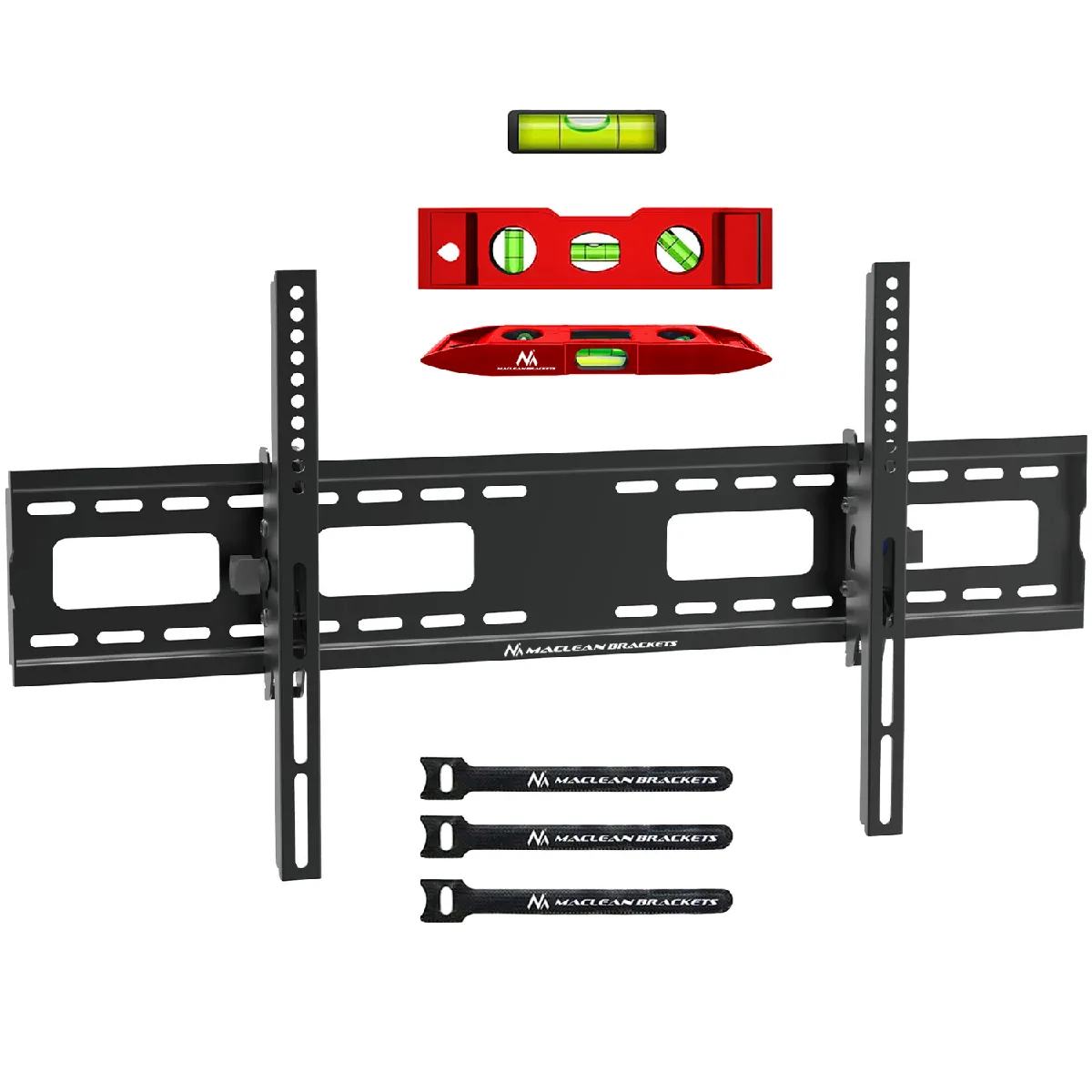 Maclean Support Mural Tv Inclinable - 100 Pouces