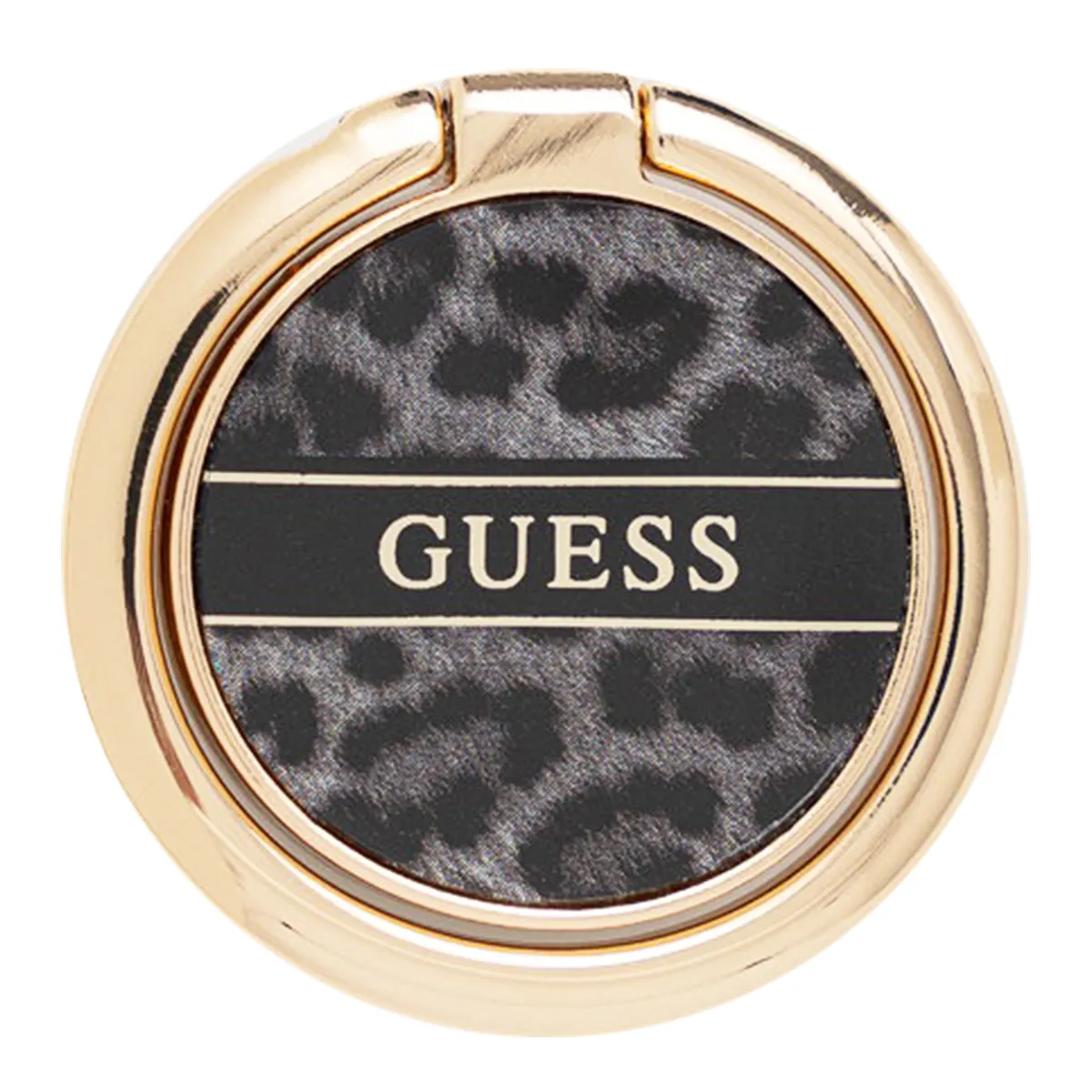 Guess Noir Anneau De Support Universel Motif Léopard - Neuf - Image 3