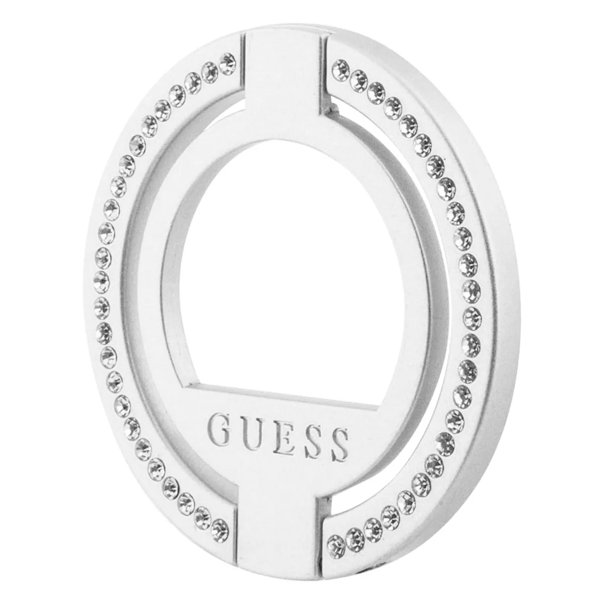 Guess Argent Anneau De Support Magsafe 360° Orné De Strass - Neuf - Image 3