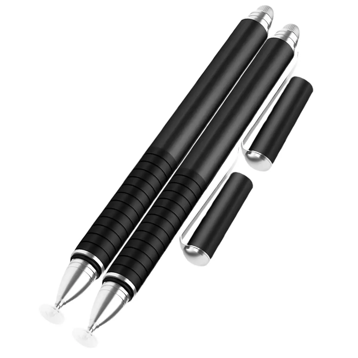 Bigben Noir Connected 2 Stylets Pour Écrans Capacitifs 2 En 1 Haute Précision