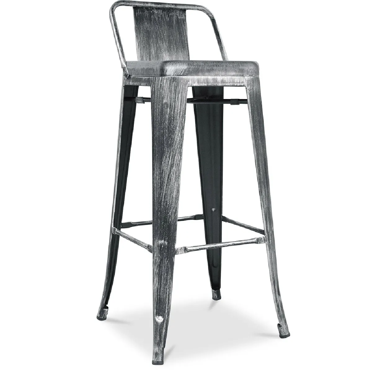 Tabouret de bar avec dossier - Design industriel - 76cm - Nouvelle édition Tabouret de bar avec dossier - Design industriel - 76cm - Nouvelle édition