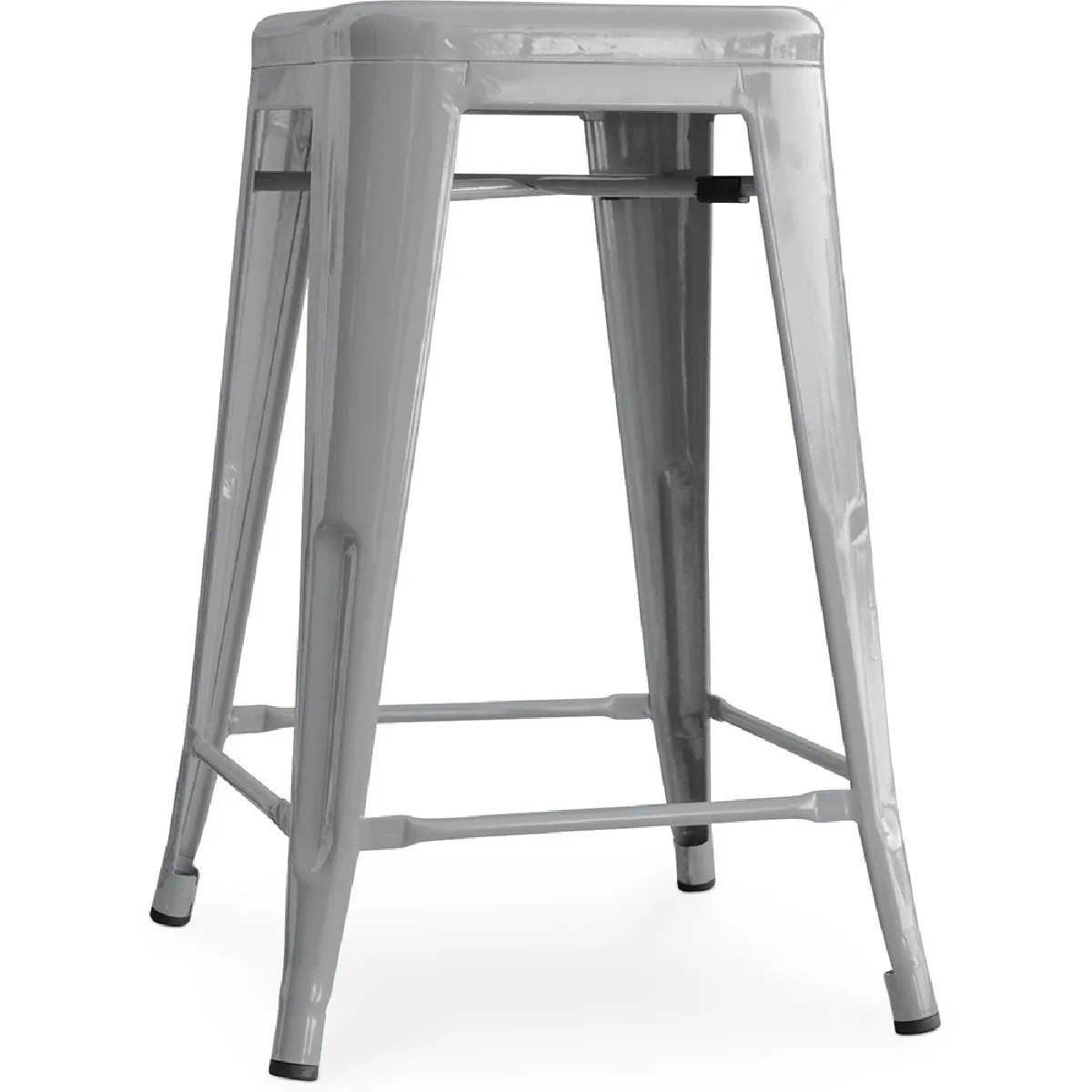 Tabouret de bar - Design industriel - 60cm - Nouvelle édition - Stylix Gris clair Tabouret de bar - Design industriel - 60cm - Nouvelle édition - Stylix Gris clair