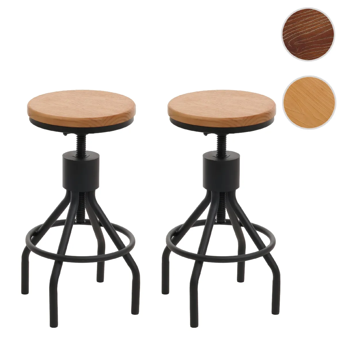 Mendler Tabourets de bar - Brun Mendler Tabourets de bar - Brun