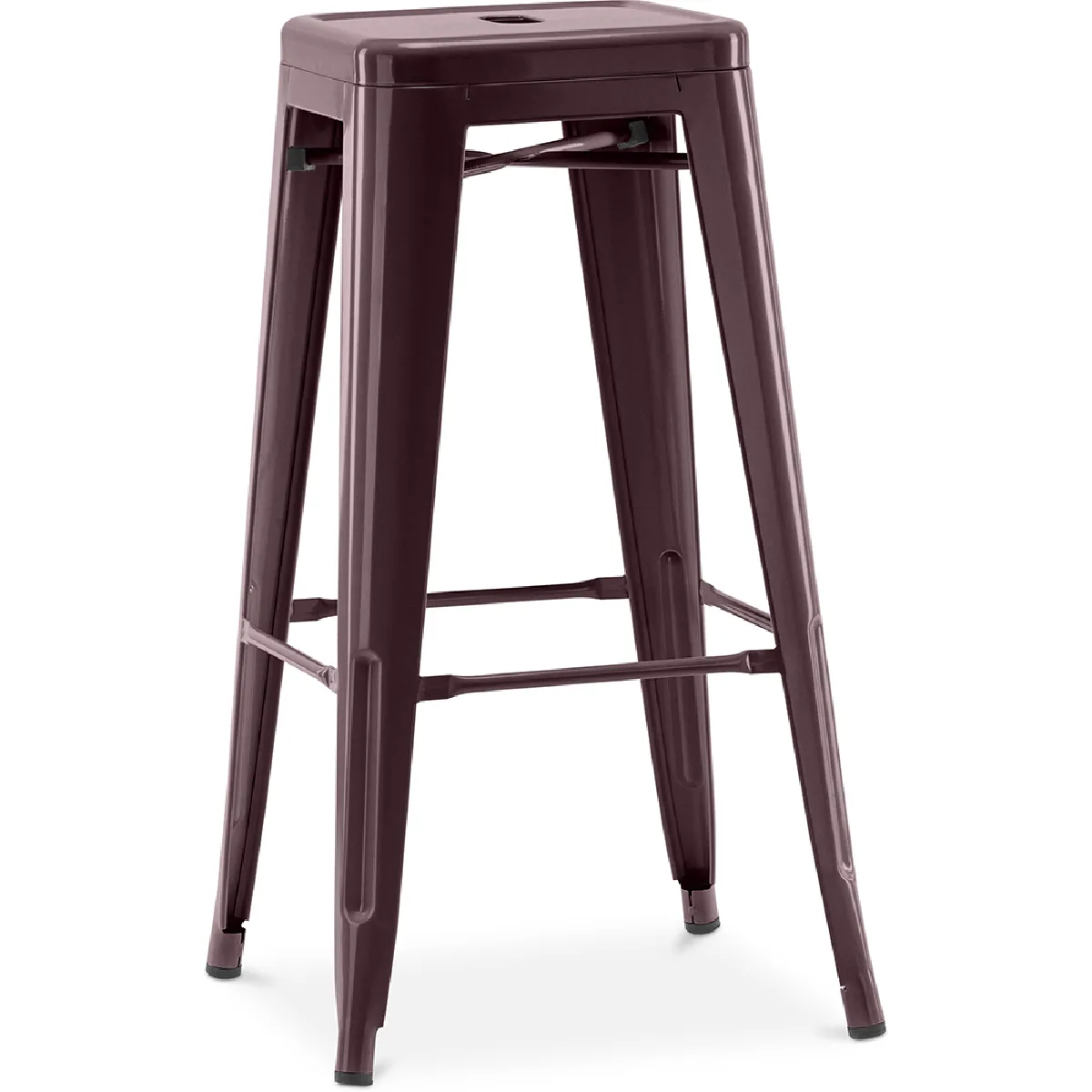 Tabouret de bar – Style industriel – Acier – 76 cm – Stylix Bronze