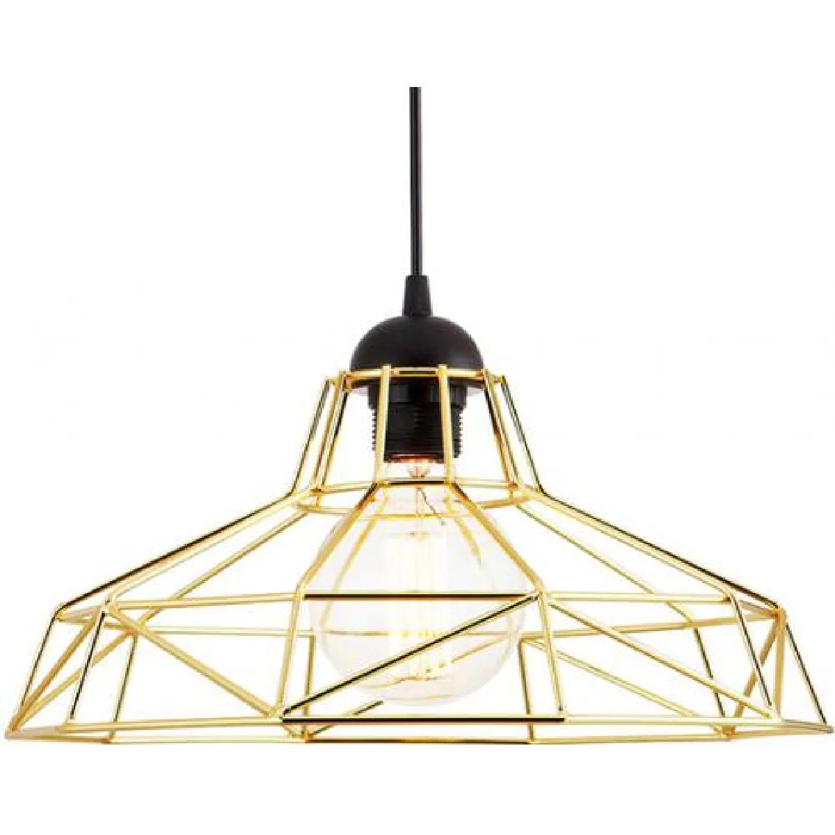 Lampe de plafond design industriel - Lampe suspendue rétro - Nova Doré Lampe de plafond design industriel - Lampe suspendue rétro - Nova Doré