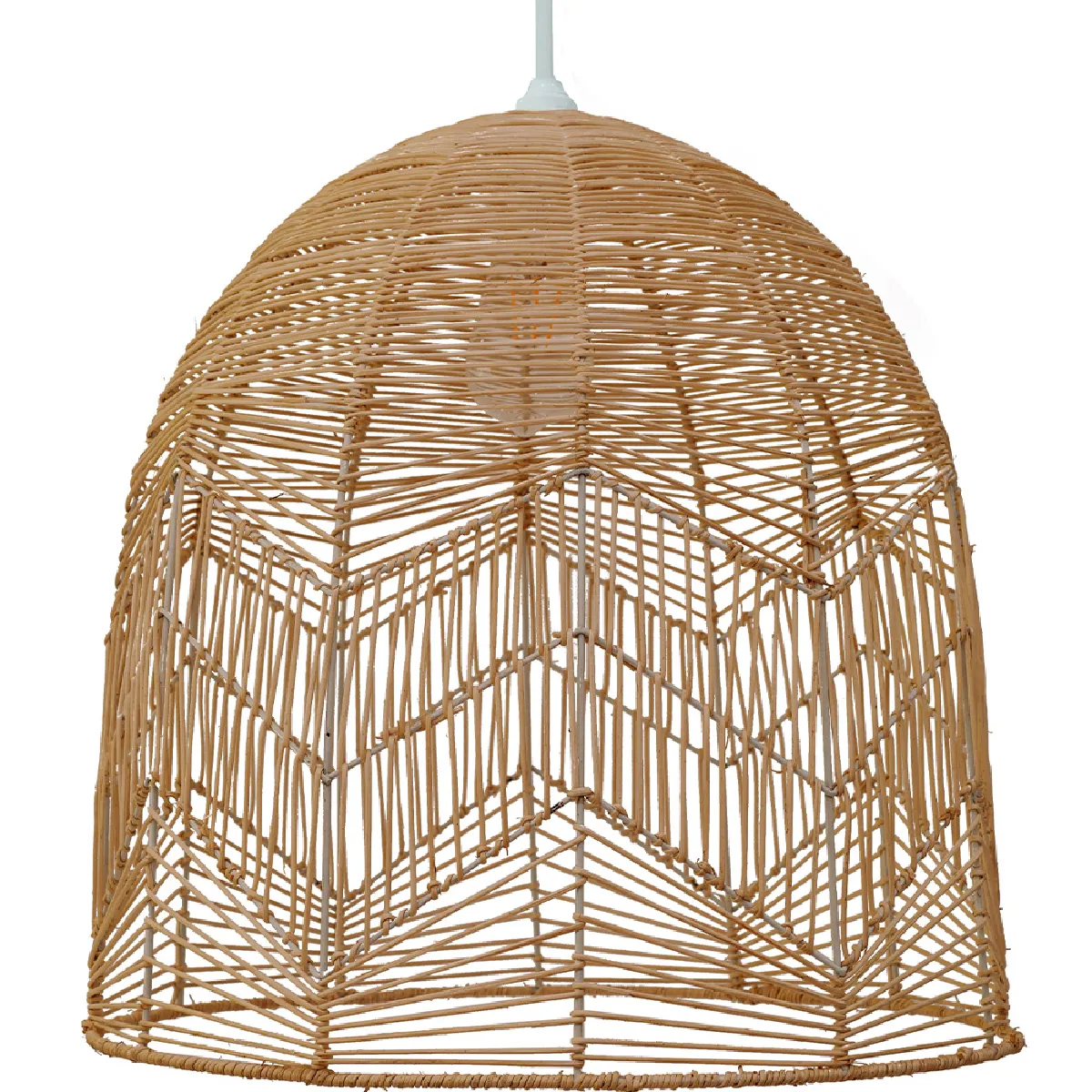 Lampe de plafond en rotin - Suspension de stile Boho Bali- Bu Bois naturel clair Lampe de plafond en rotin - Suspension de stile Boho Bali- Bu Bois naturel clair