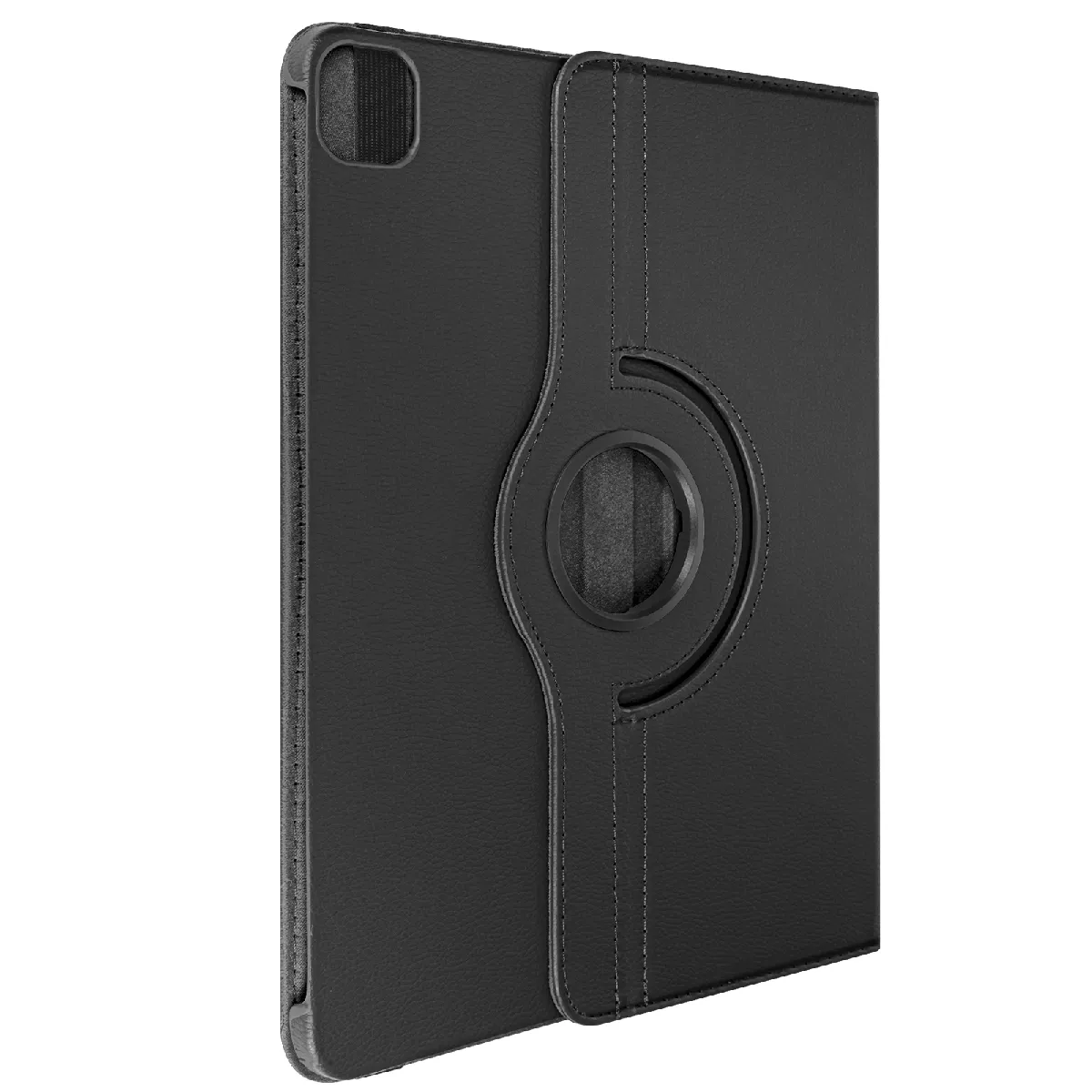 Non Communiqué Noir Étui Folio Pour Ipad Pro 11 Clapet Avec Support Rotatif Et Fermeture Élastique Avizar - Image 3