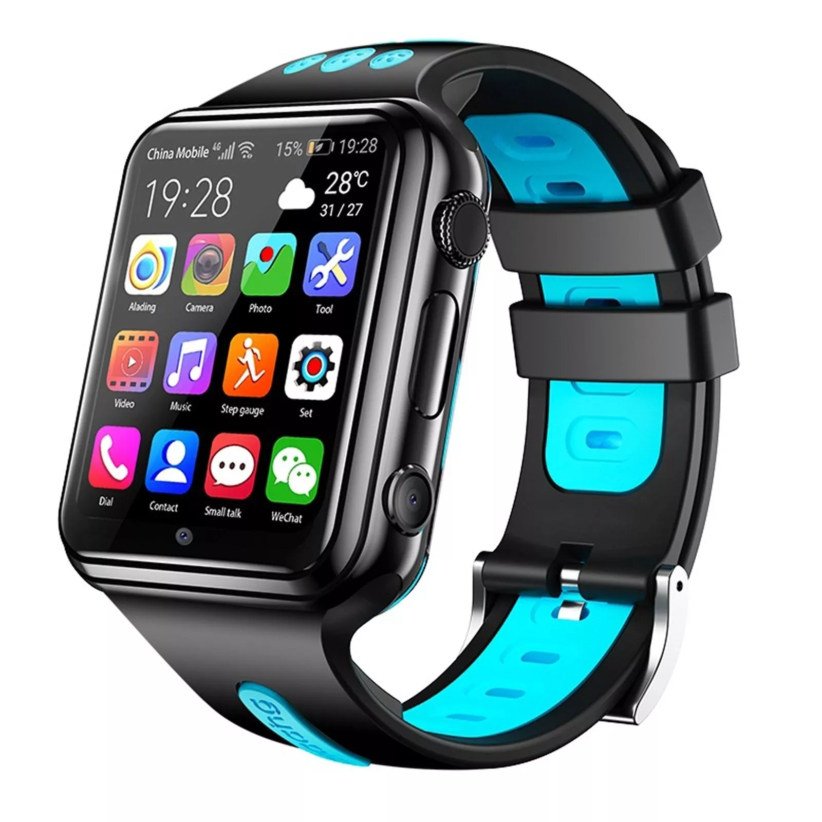 YONIS Montre T&eacute;l&eacute;phone Android 4G 1.54